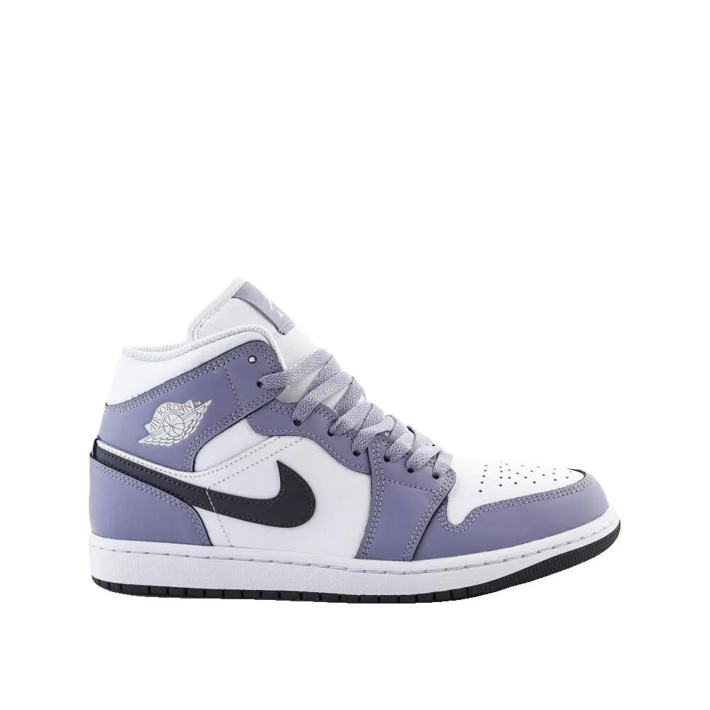 Buty Nike Air Jordan 1 MID DQ8426-145 Białe/Szare Ciemnoniebieskie 6/7