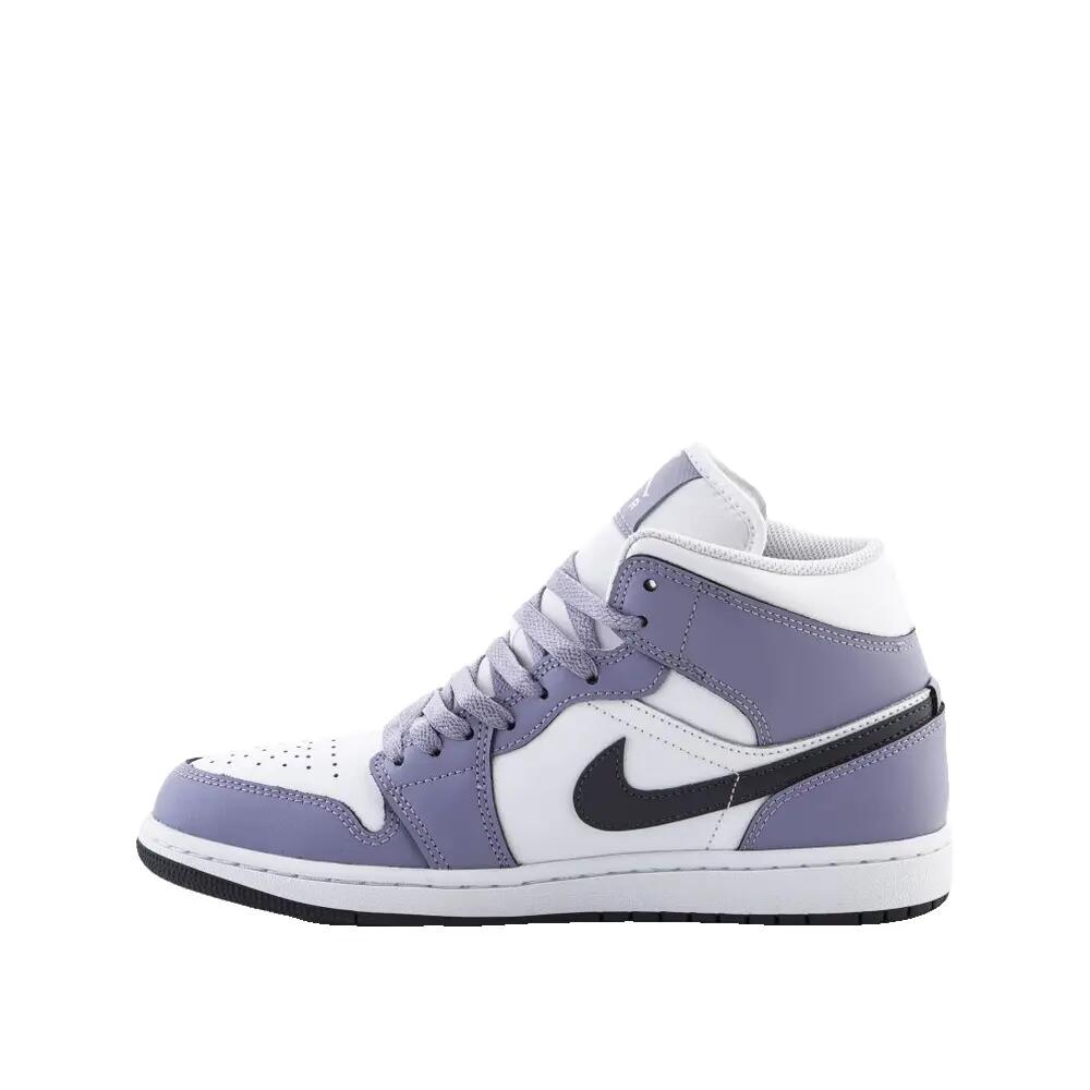 Buty Nike Air Jordan 1 MID DQ8426-145 Białe/Szare Ciemnoniebieskie 4/7