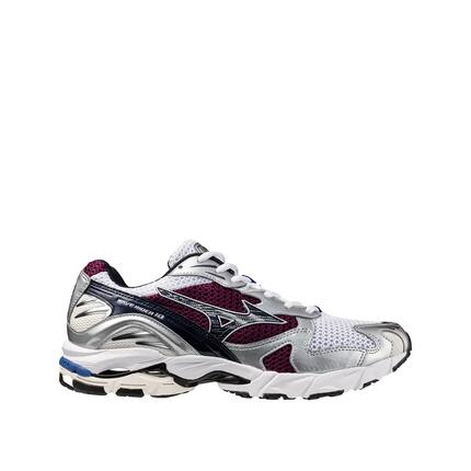 Zapatos Mizuno Wave Rider 10 Blancos/Azul/Borgoña