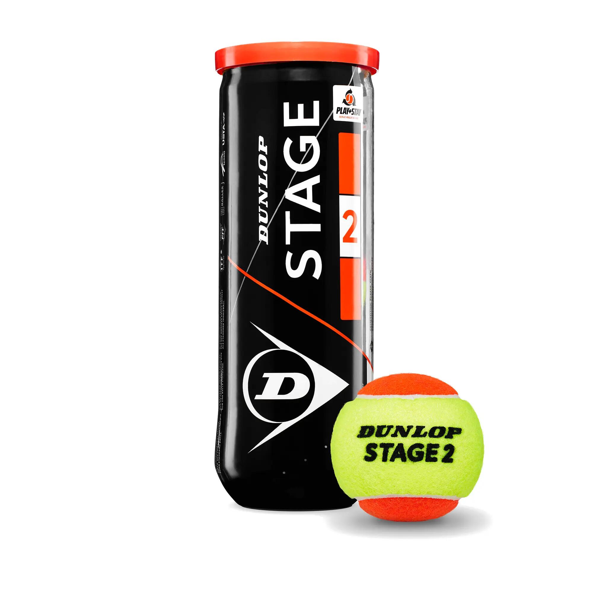 Piłki tenisowe metodyczne Dunlop Stage 2 - 3 szt 4/4