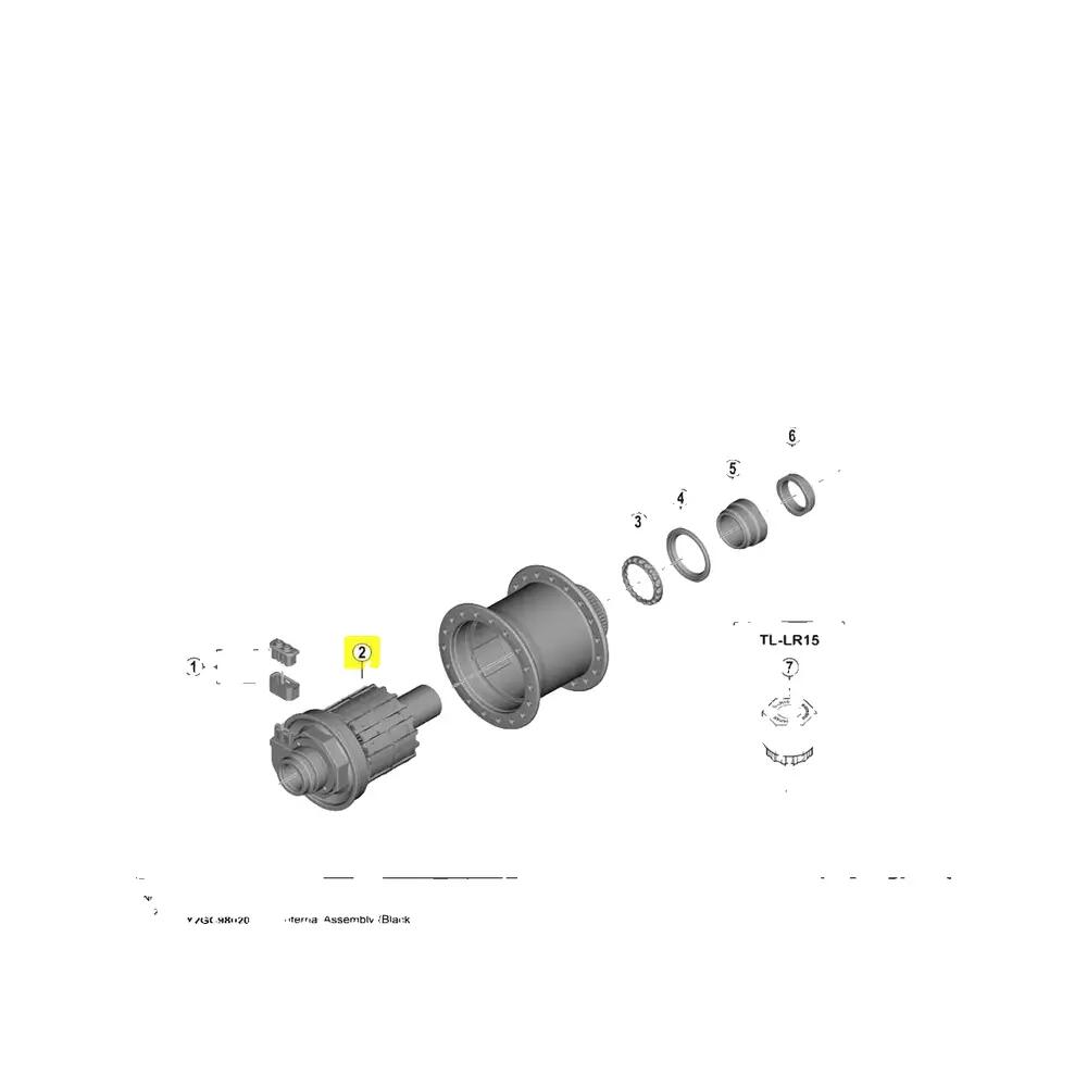 Internal hub mechanism Shimano DH-UR708-3D 2/2