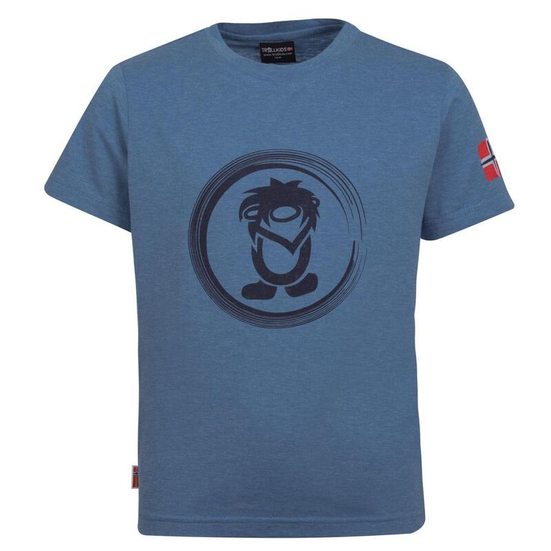 Kinder T-Shirt Trollfjord Französisch Blau