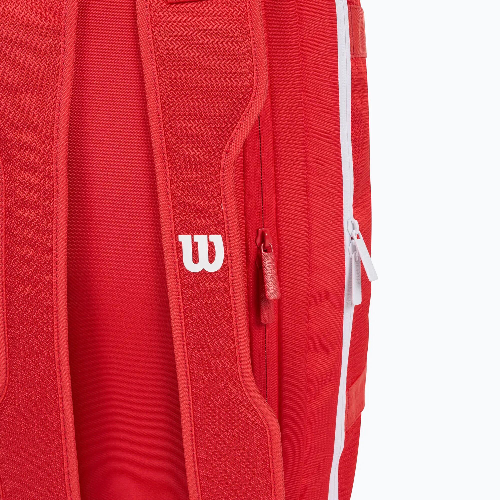 Torba tenisowa Wilson Super Tour Red Coaches Duffle czerwona 5/7