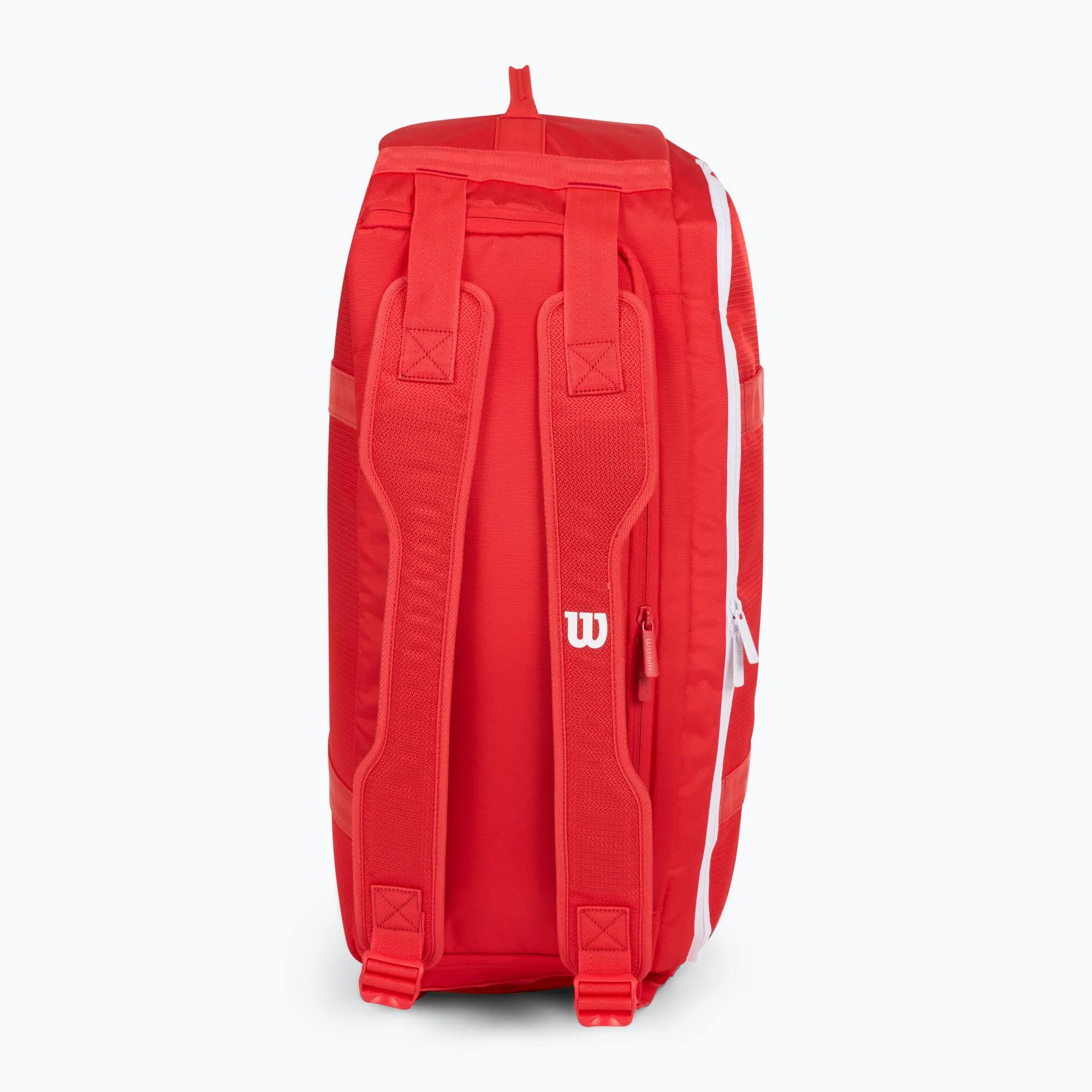Torba tenisowa Wilson Super Tour Red Coaches Duffle czerwona 4/7