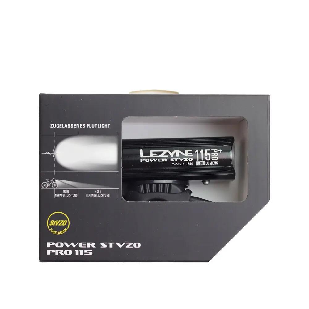 Lampka Przednia Lezyne Power Stvzo Pro 115 115 Luxów, Usb Czarna 4/6