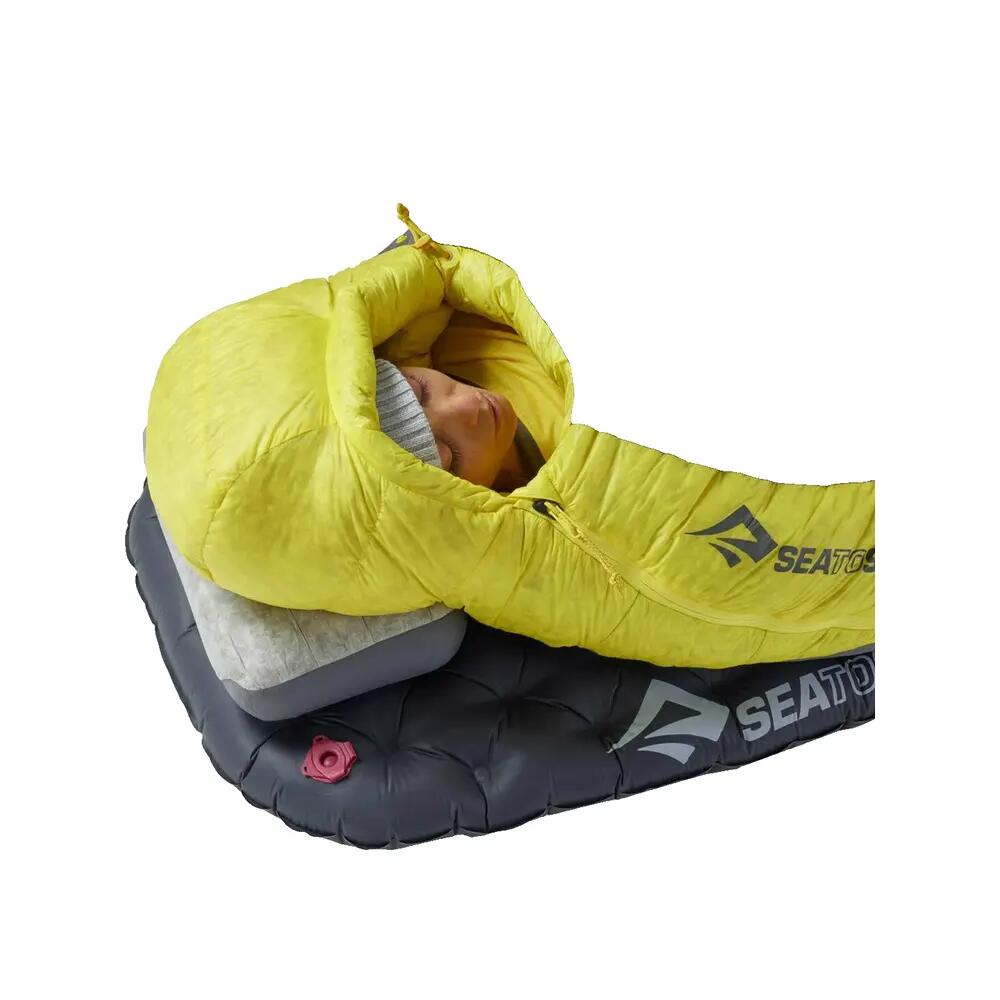 Daunen-Schlafsack Spark Damen 7C/45F grey-yellow 9/10