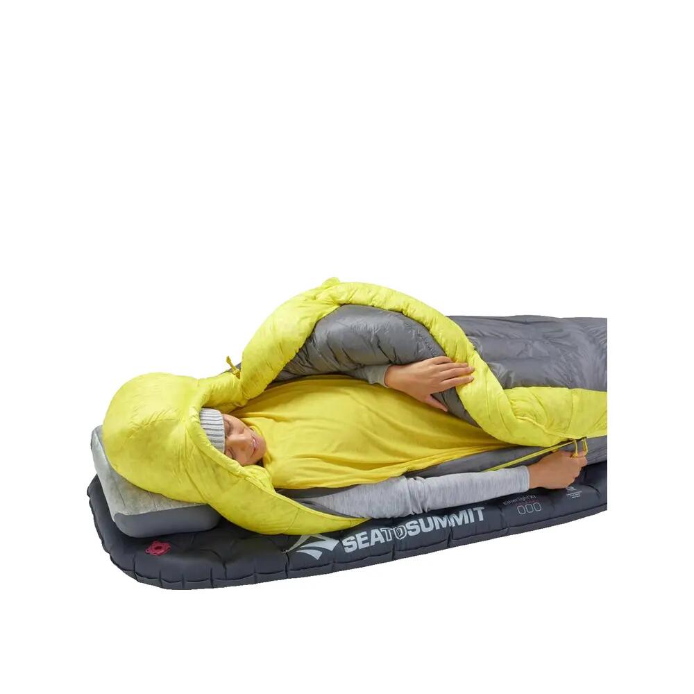 Daunen-Schlafsack Spark Damen 7C/45F grey-yellow 8/10