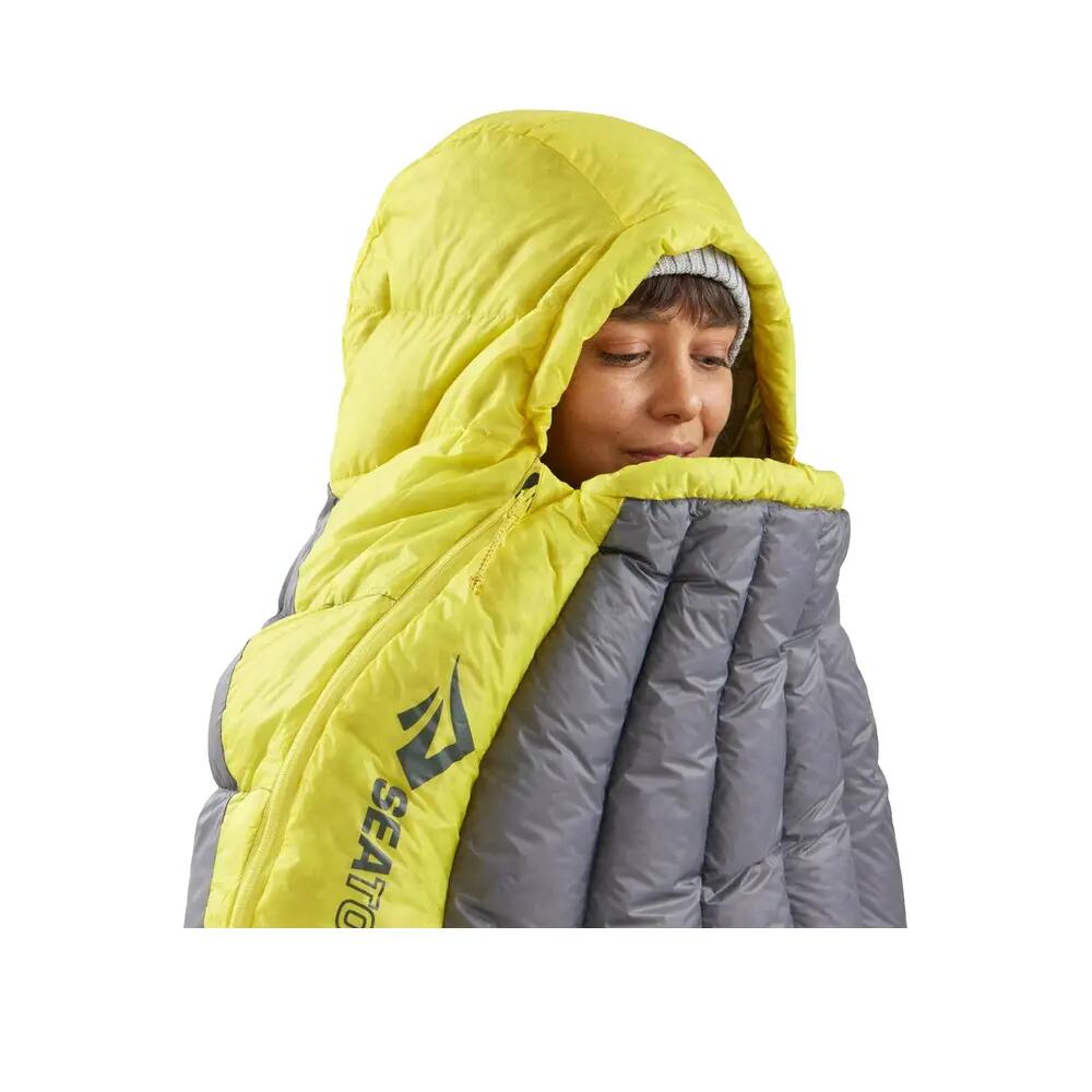 Daunen-Schlafsack Spark Damen 7C/45F grey-yellow 10/10
