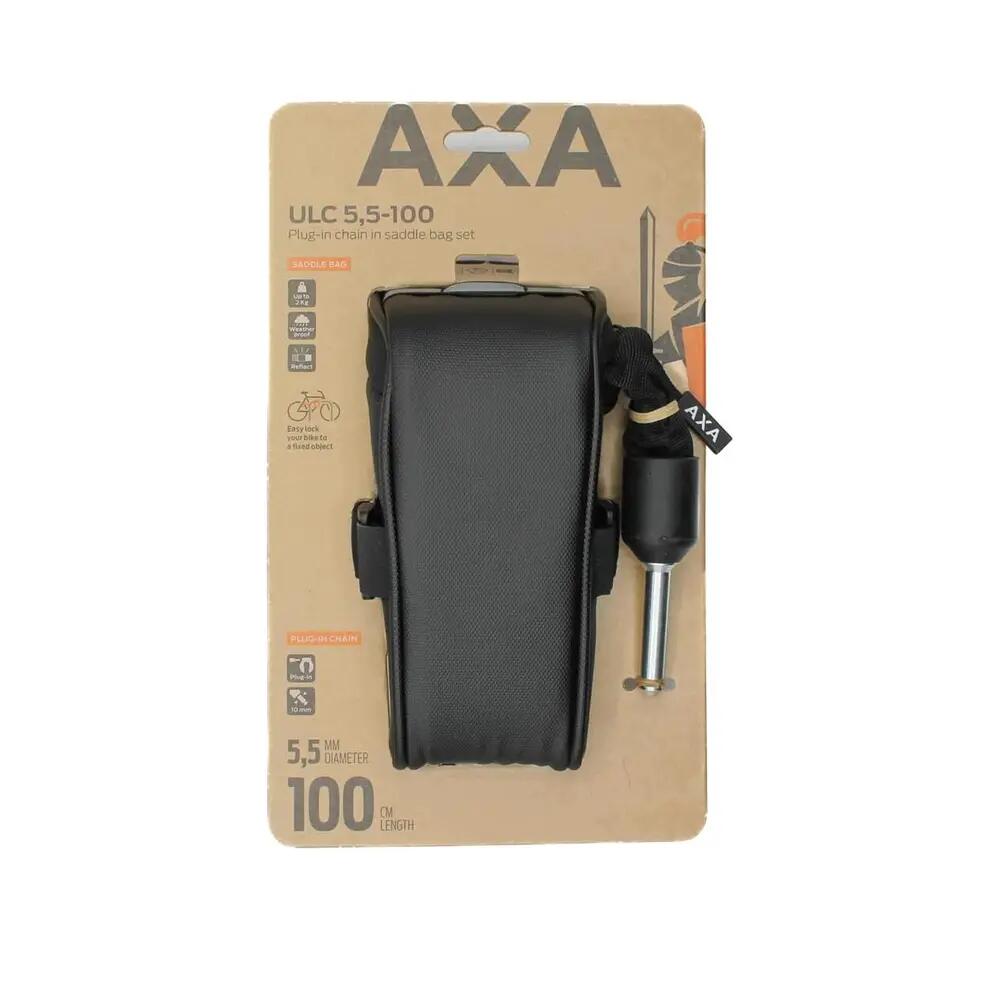 AXA Anschließkette ULC 100 mit Tasche 5,5 mm schwarz 100 cm 5/8