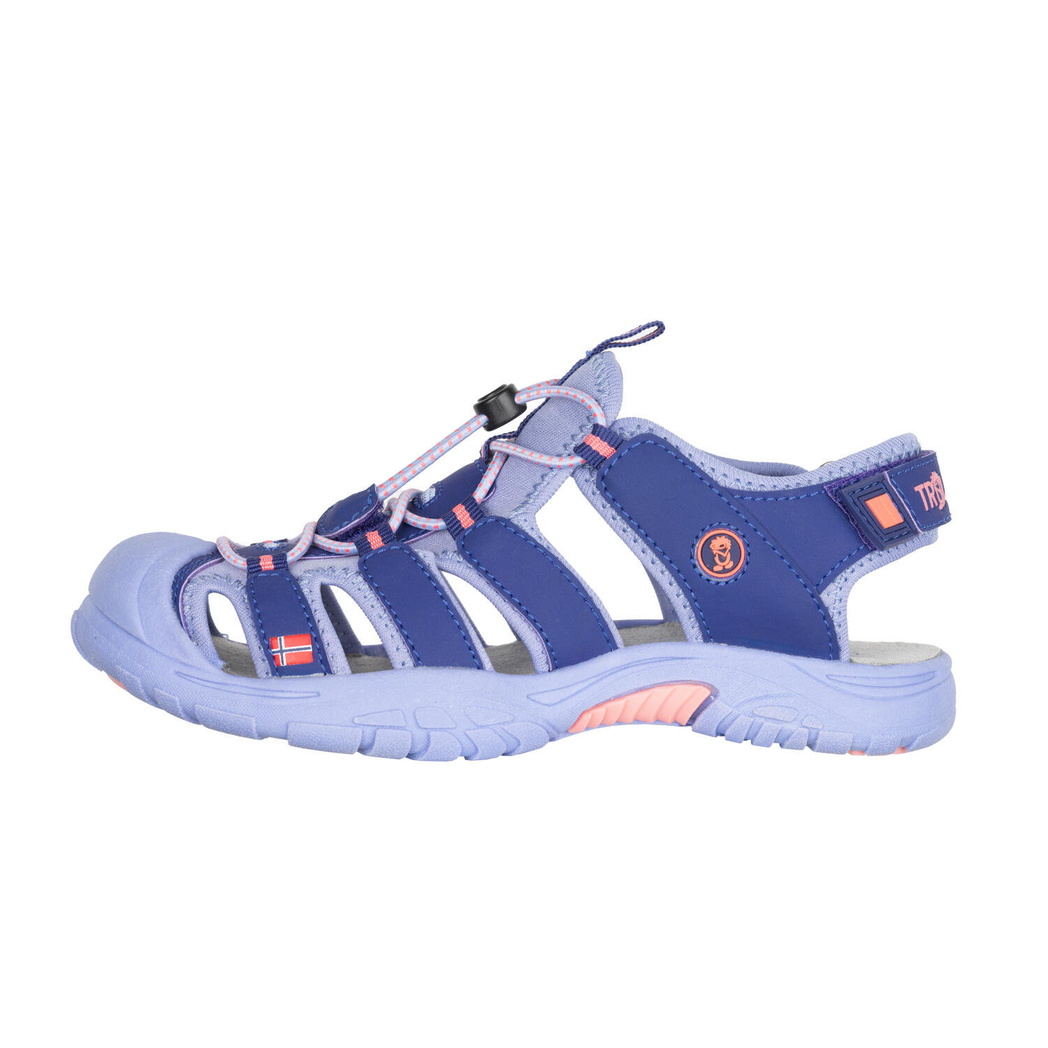 Children's sandal Kvalvika dark violet/lavender