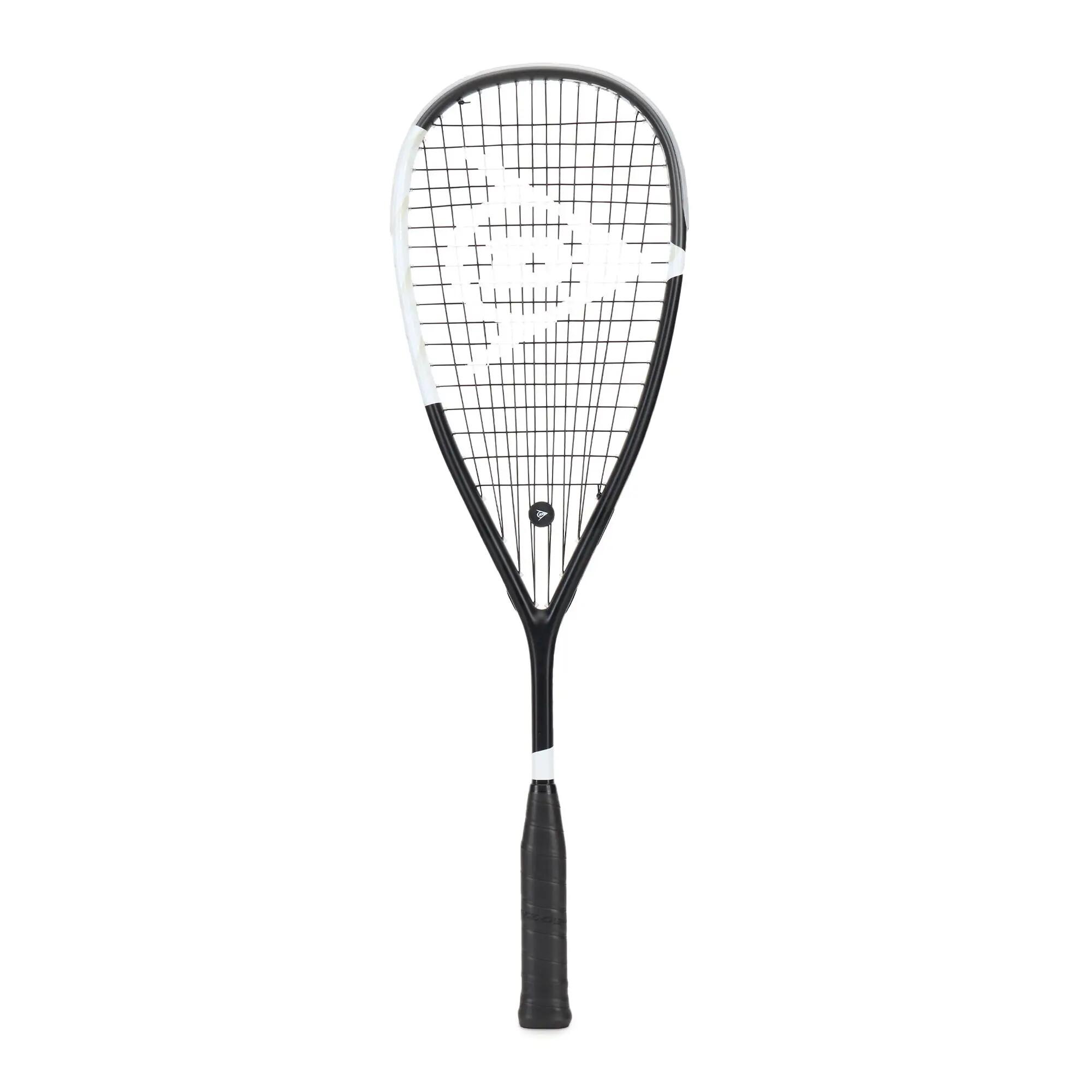 Raqueta de Squash Dunlop Blackstorm Ti - Negra/Blanca 6/6
