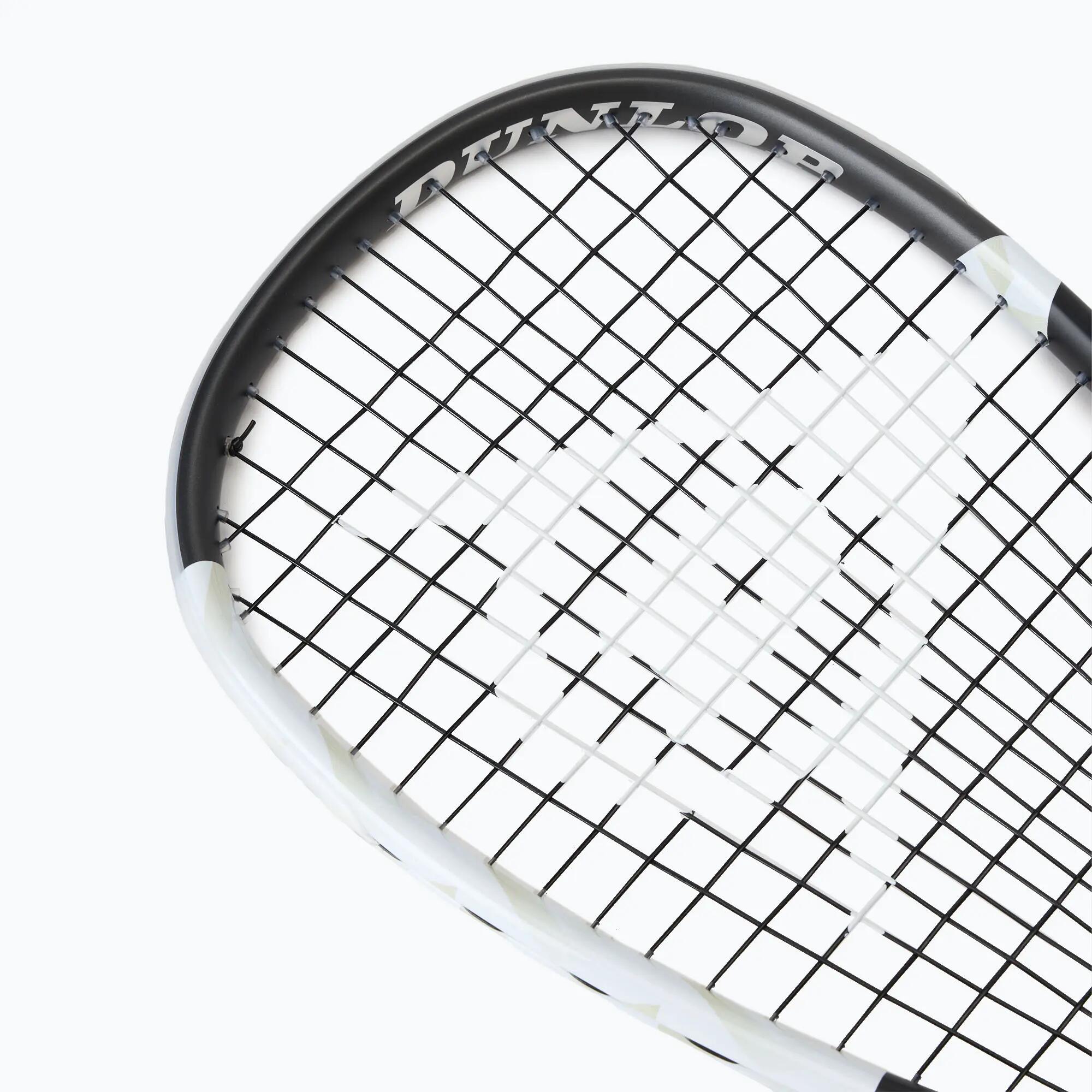 Raqueta de Squash Dunlop Blackstorm Ti - Negra/Blanca 5/6