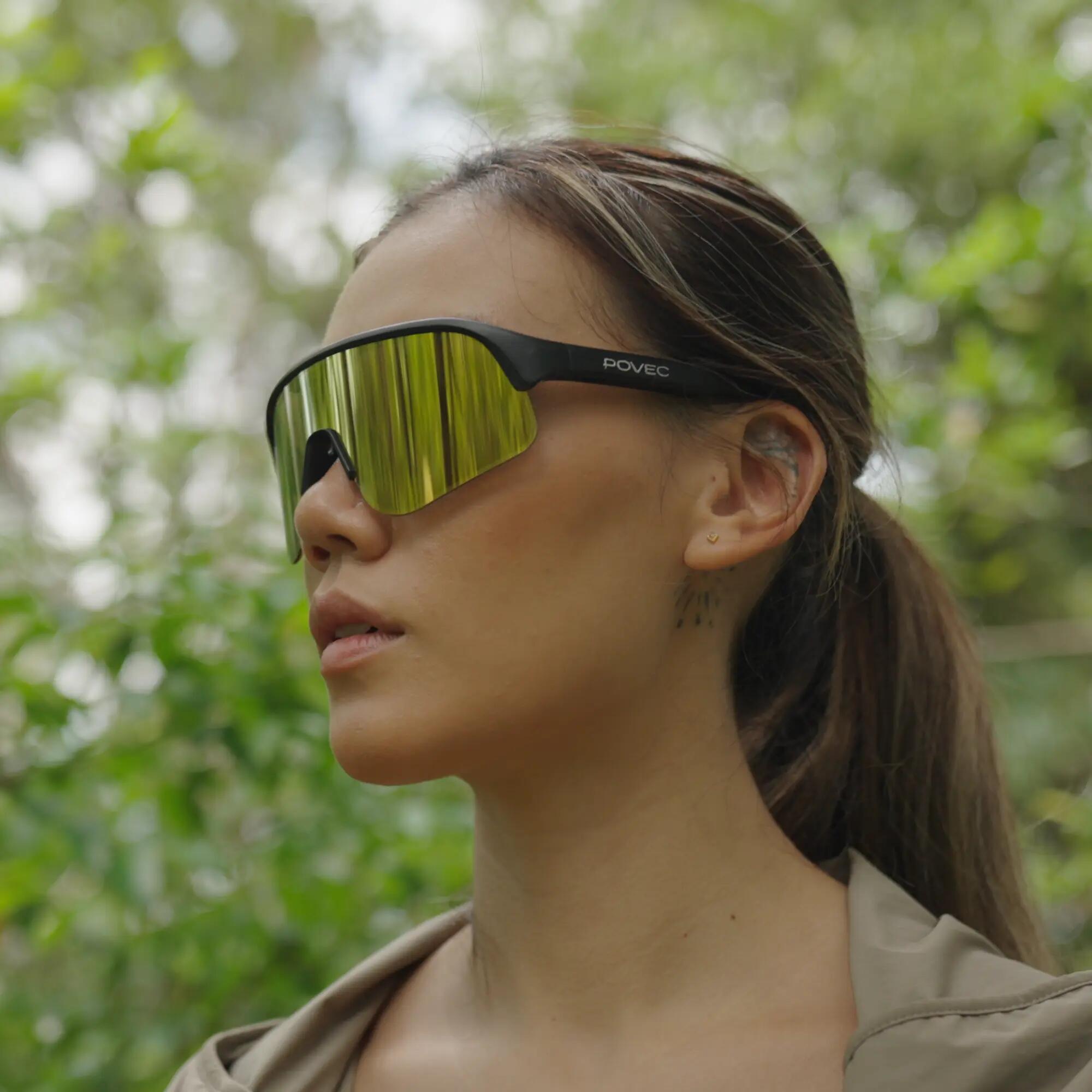 Sport Electrochromic Sunglasses C1 Matte Black - Gold Revo 11/15