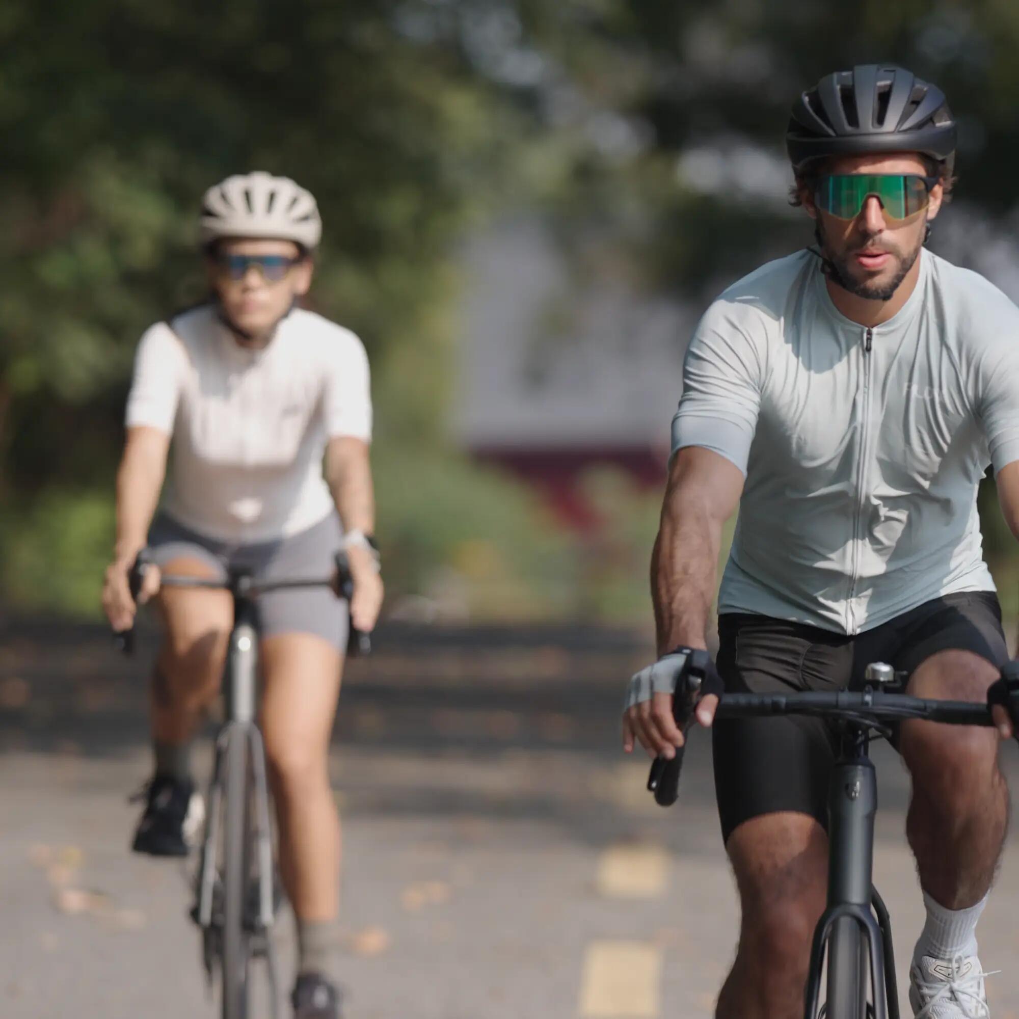 Elektrochrome Sportzonnebril C1 Mat Zwart - Groen Revo 11/14