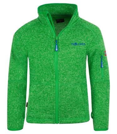 Veste polaire pour enfants Jondalen vert clair / bleu