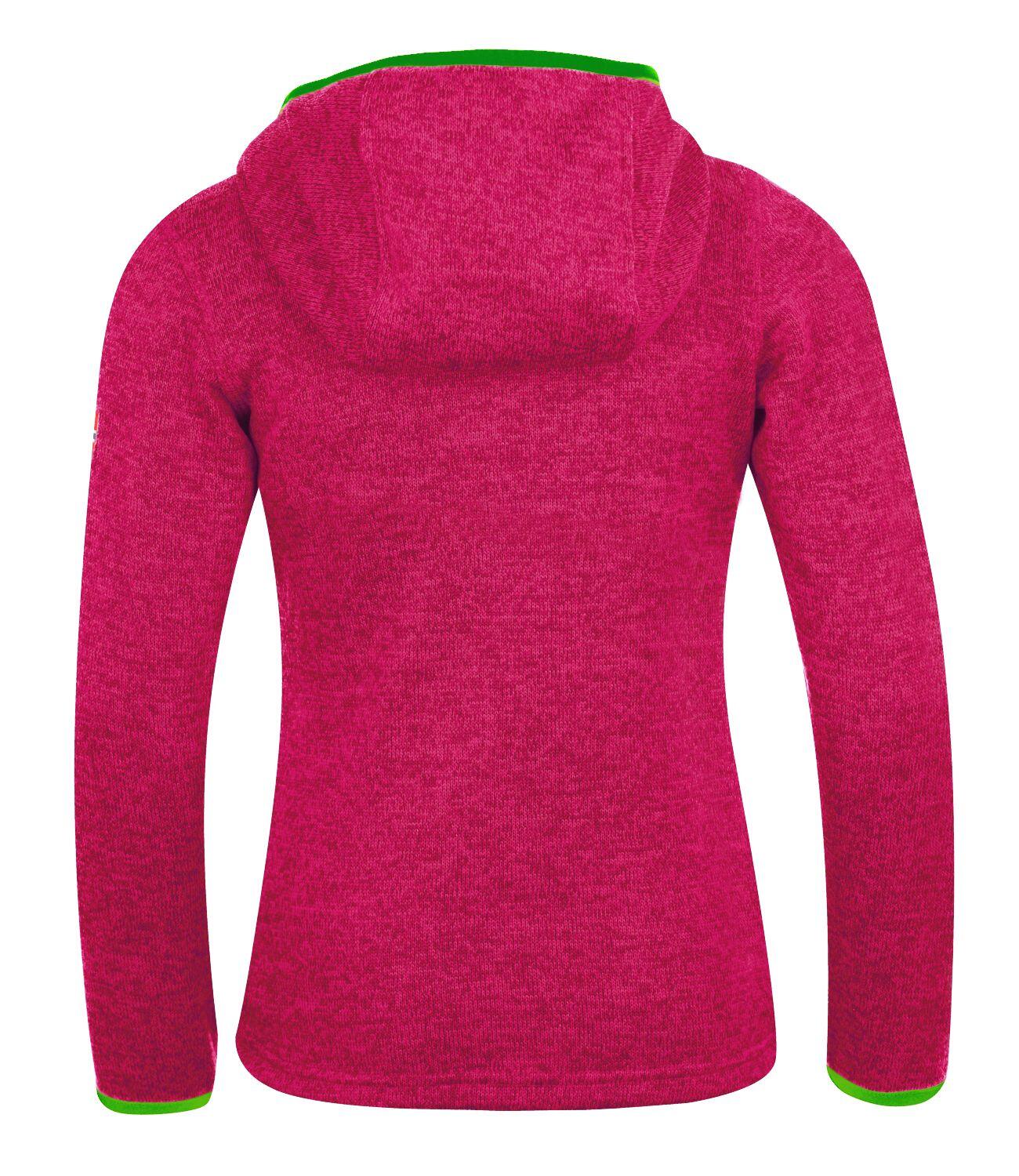 Veste polaire fille Jondalen XT rose/vert 2/2