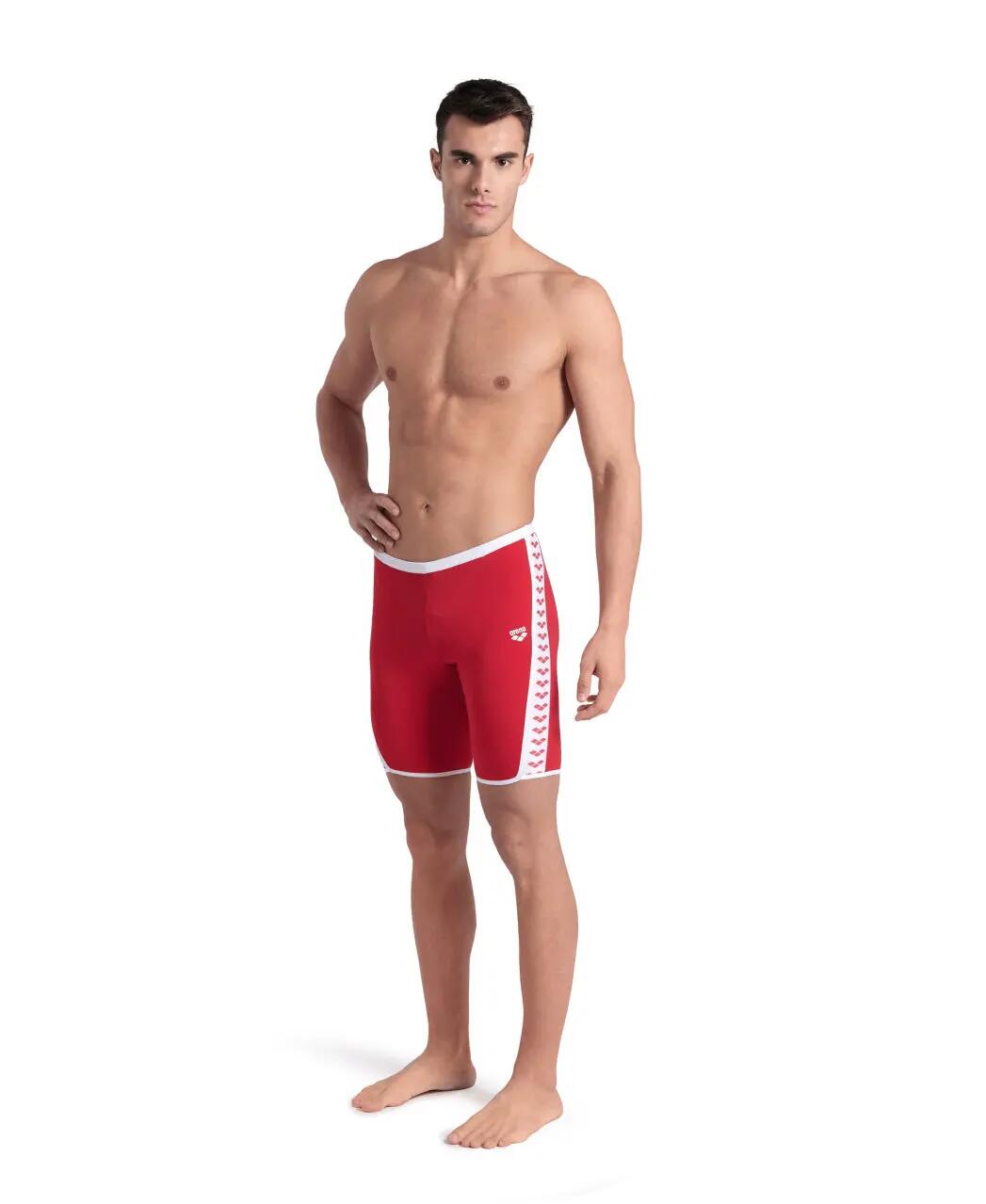 Arena Zwemjammer Icons Solid Rood 3/7
