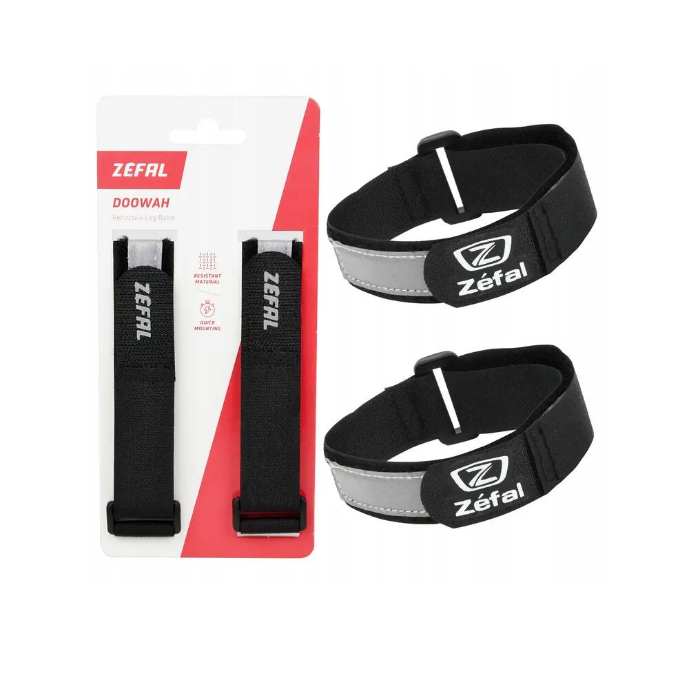 Zefal Doowah Hosenhalter mit Reflektorband Schwarz 3/3