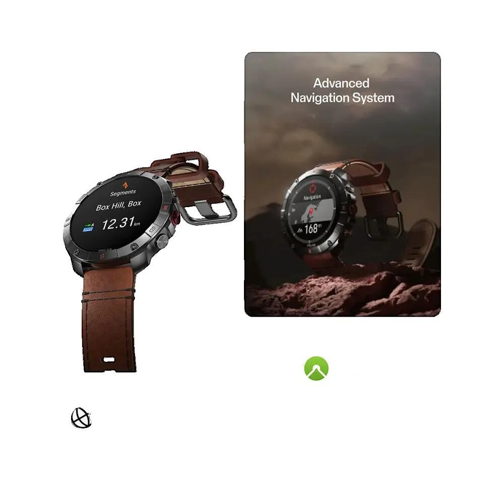 Ceas sport inteligent GPS premium - Grit X2 Pro Titan - gri 5/10
