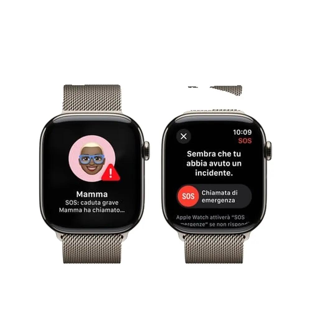 Reloj inteligente Apple Series 10 Titanium con correa milanesa 7/9