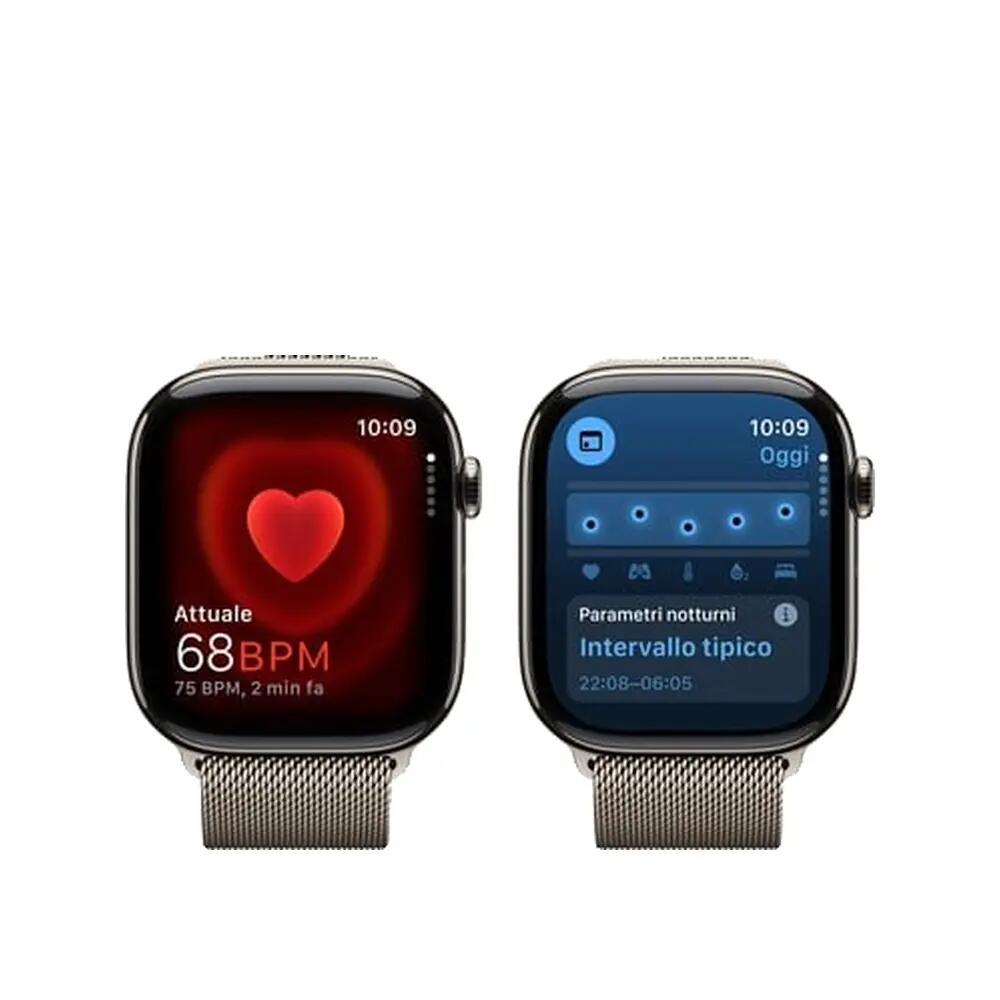 Reloj inteligente Apple Series 10 Titanium con correa milanesa 6/9