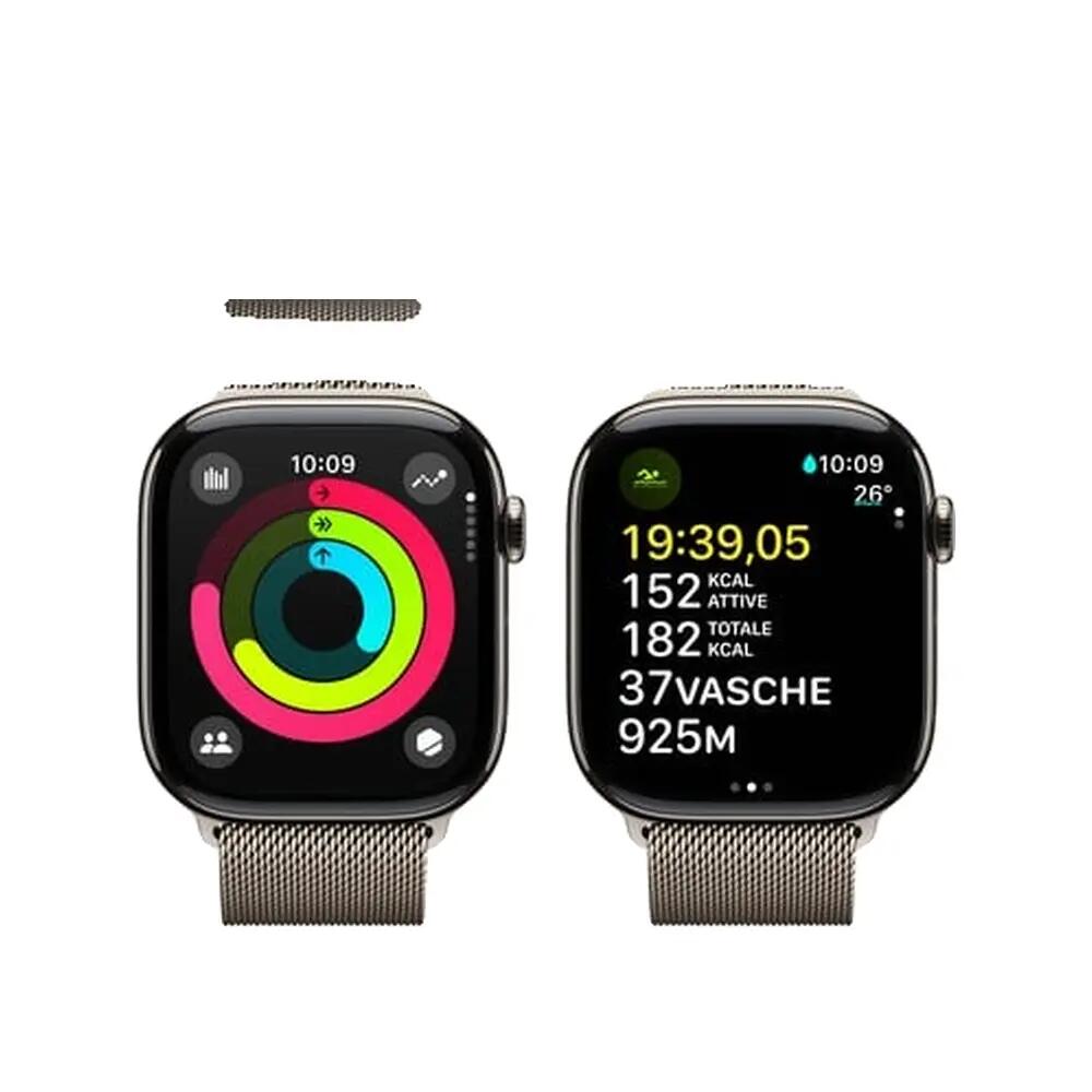 Reloj inteligente Apple Series 10 Titanium con correa milanesa 5/9