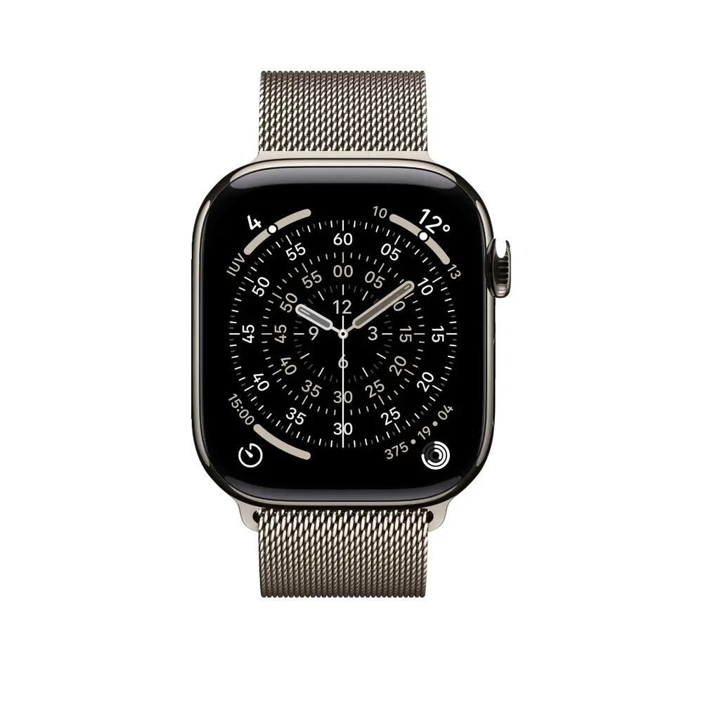 Reloj inteligente Apple Series 10 Titanium con correa milanesa 2/9