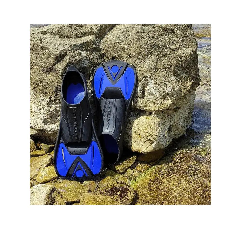 Paire de palmes Aquasphere Microfin Noir Enfant Kid 8/8