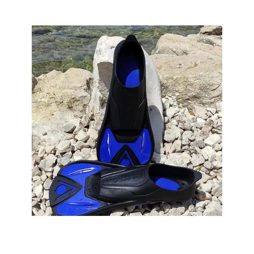 Paire de palmes Aquasphere Microfin Noir Enfant Kid 7/8