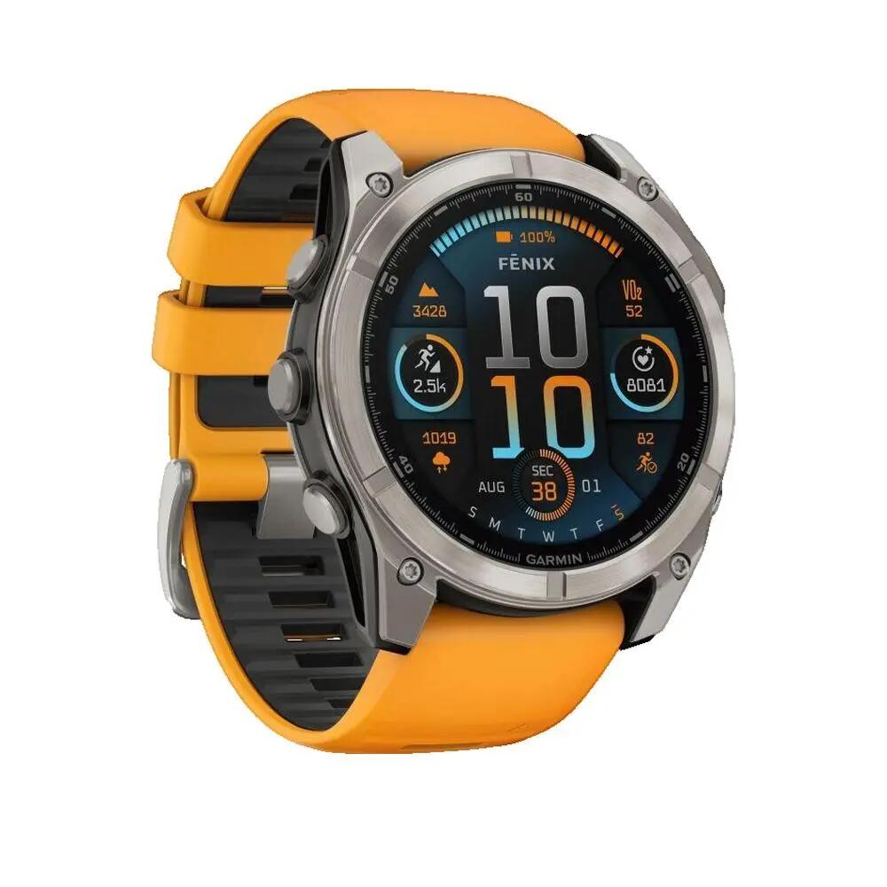 Montre connectée Garmin Fenix 8 AMOLED Titane Orange 2/3