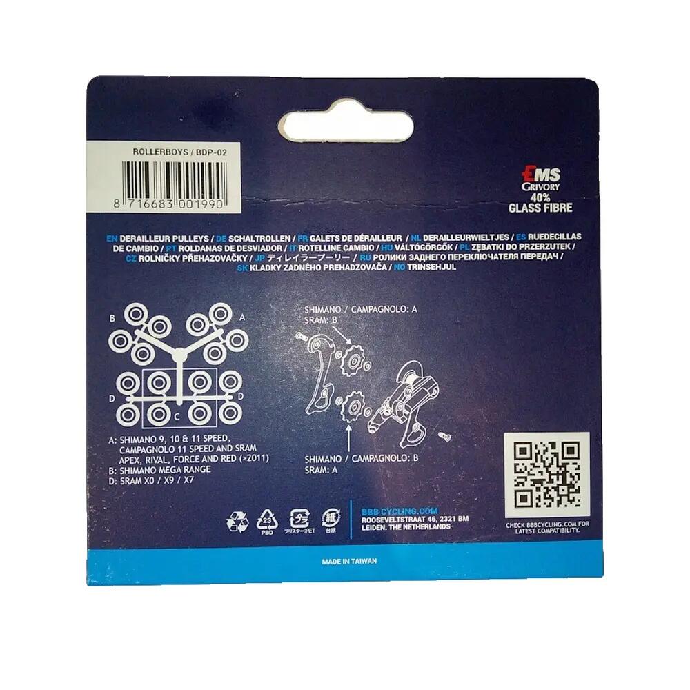 Pulley-Kit Sram GX Eagle 11.7518.089.000, voor GX Eagle derailleur Pulleywheel S 6/8