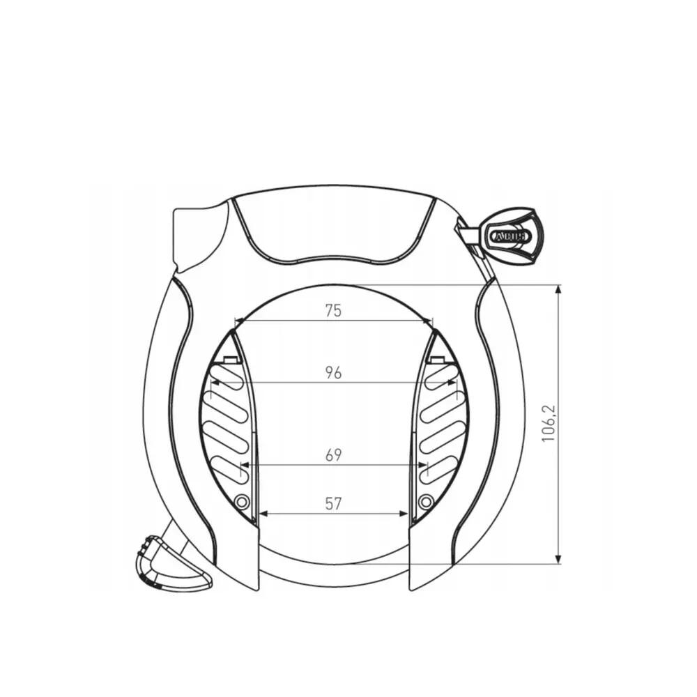 Abus Pro Shield XPlus 5955 ART2 - Hoogwaardig Zwart Ringslot 4/4
