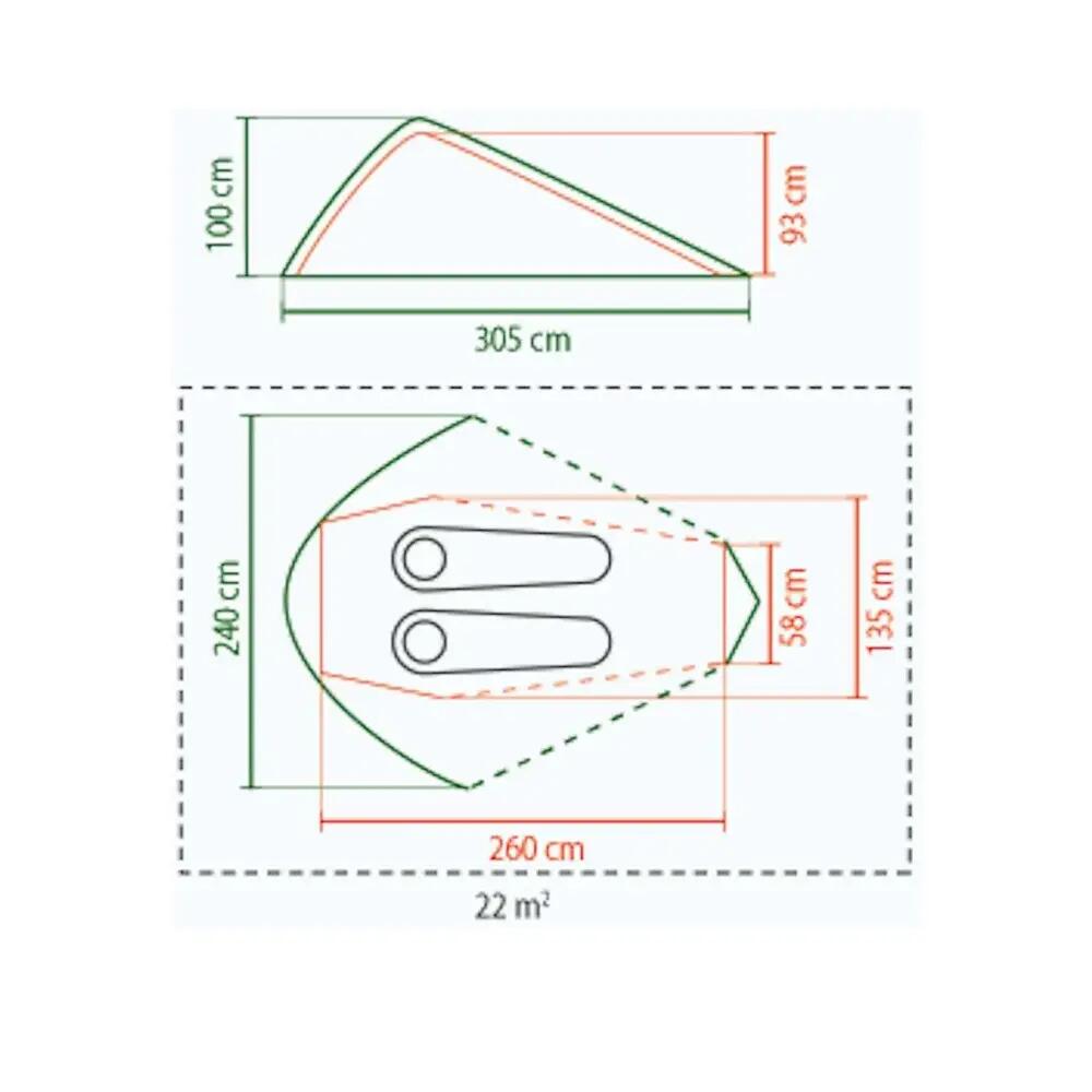 Coleman Bedrock 2 Tent 9/10