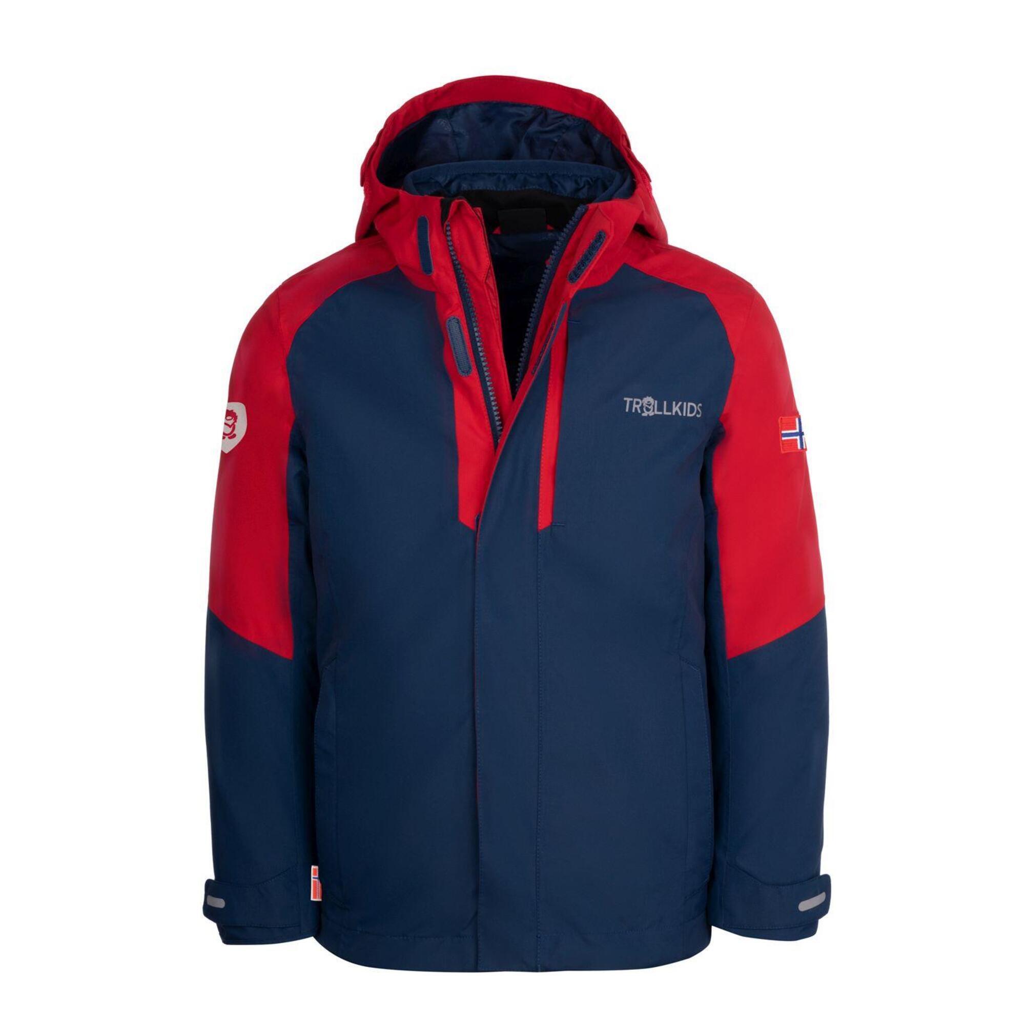 Skanden Kids 3in1 Jacket light red/blue