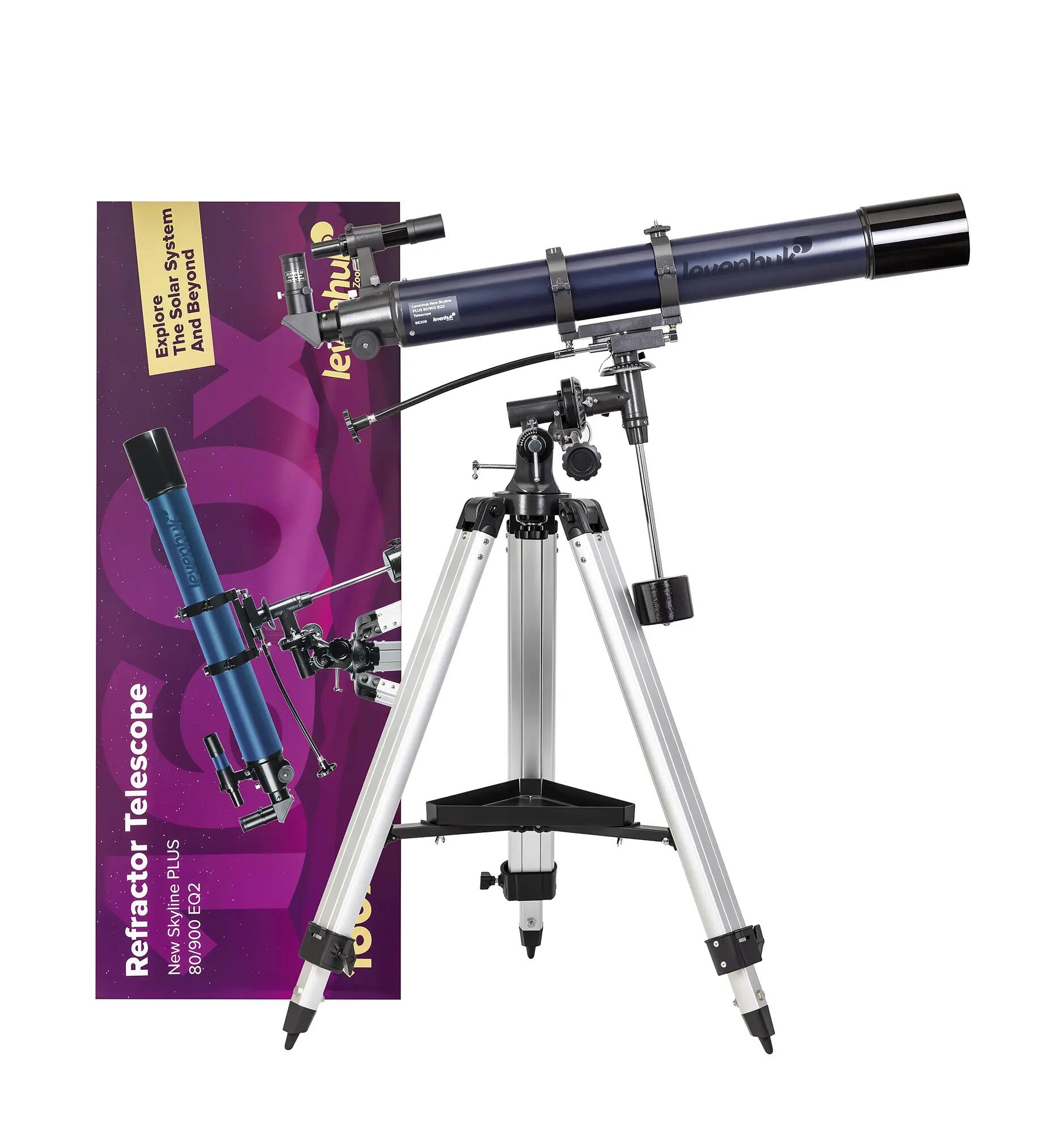 Levenhuk New Skyline PLUS 80/900 EQ2 refractor telescope 2/13