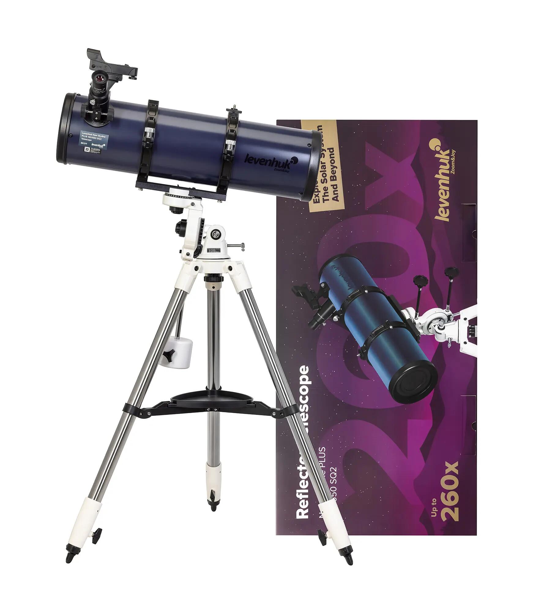 Levenhuk New Skyline PLUS 130/650 SQ2 Telescope 2/13
