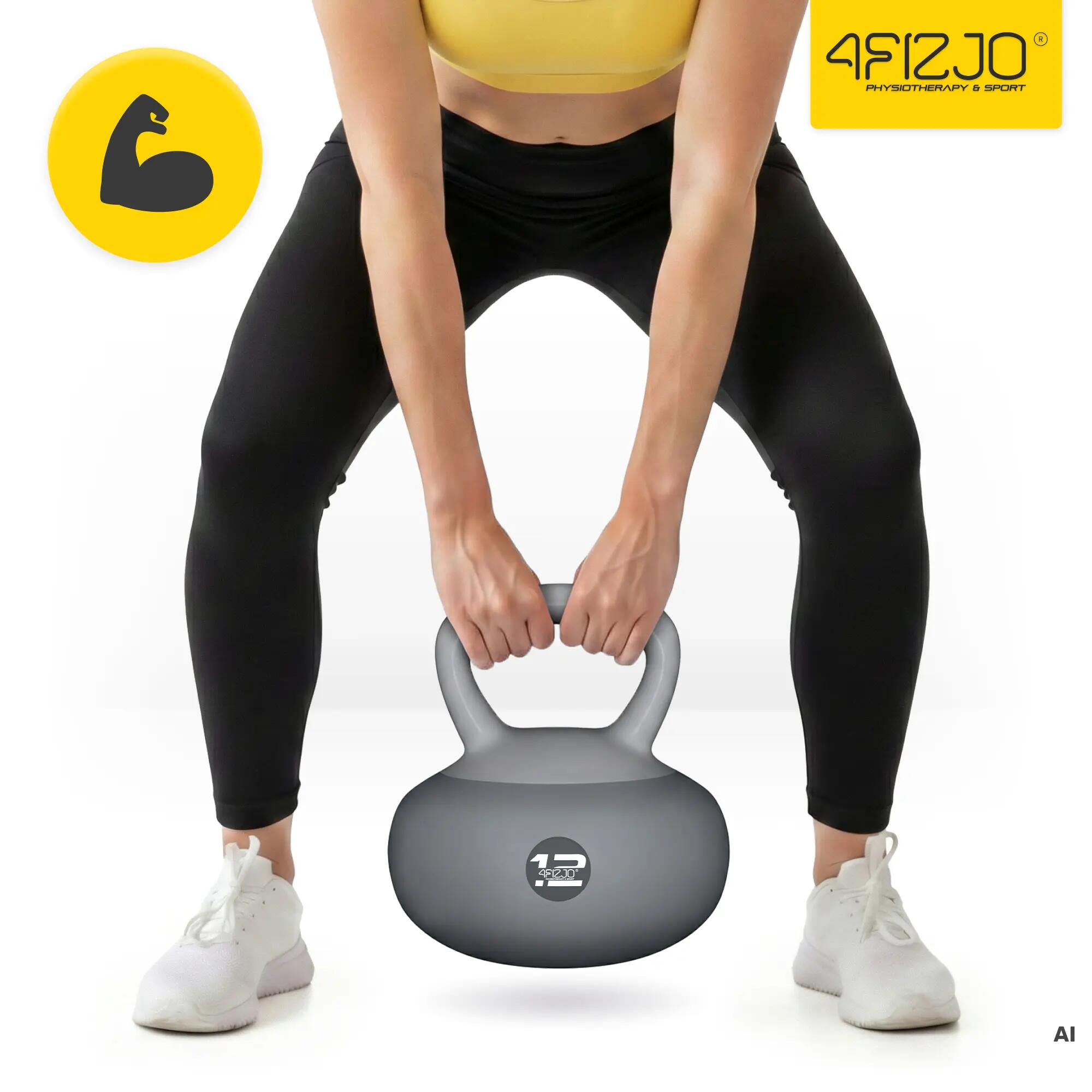 Kettlebell soft miękki odważnik do ćwiczeń 4FIZJO 9/15