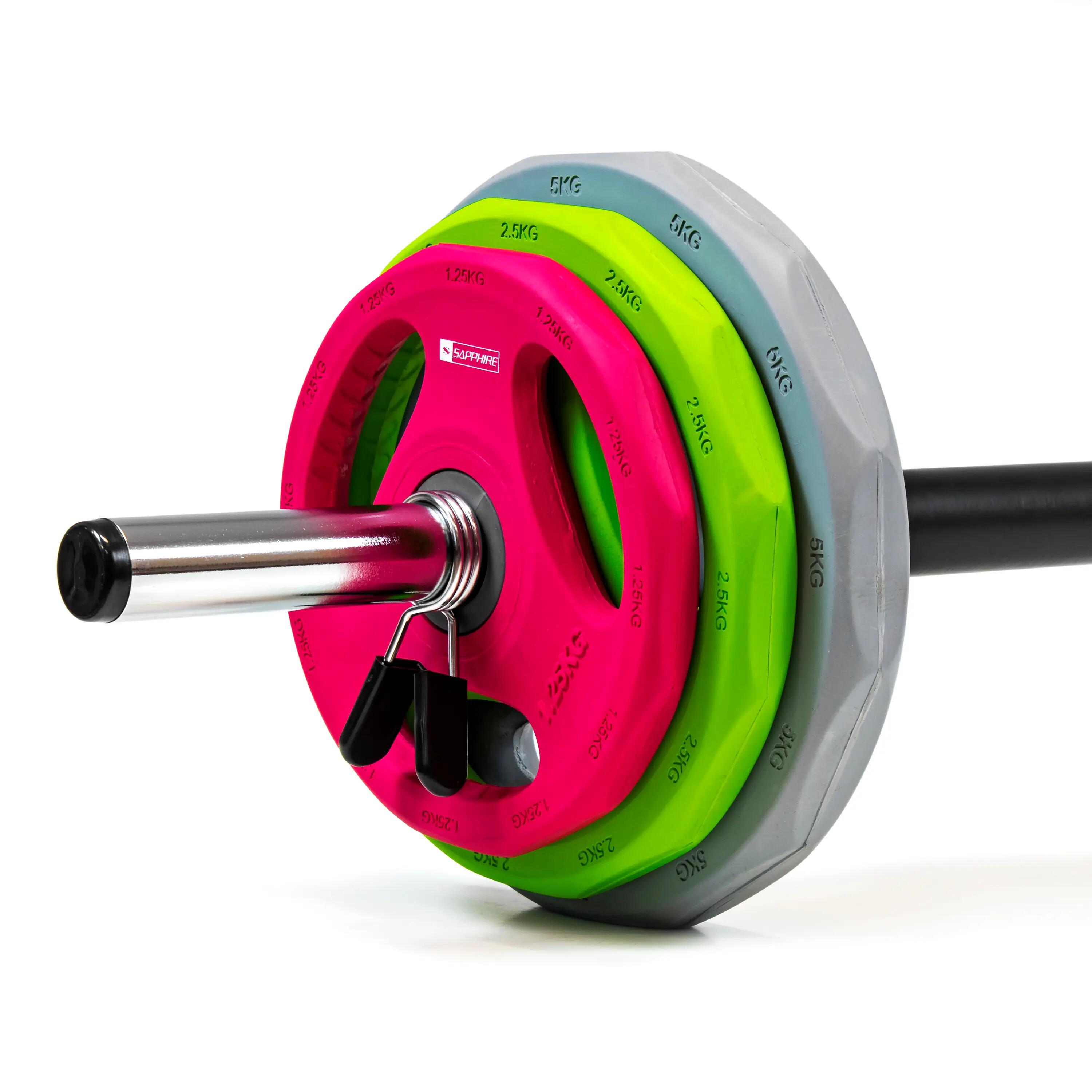 Sztanga z obciążnikami Sapphire SG-200 Body-Pump 20kg 9/11