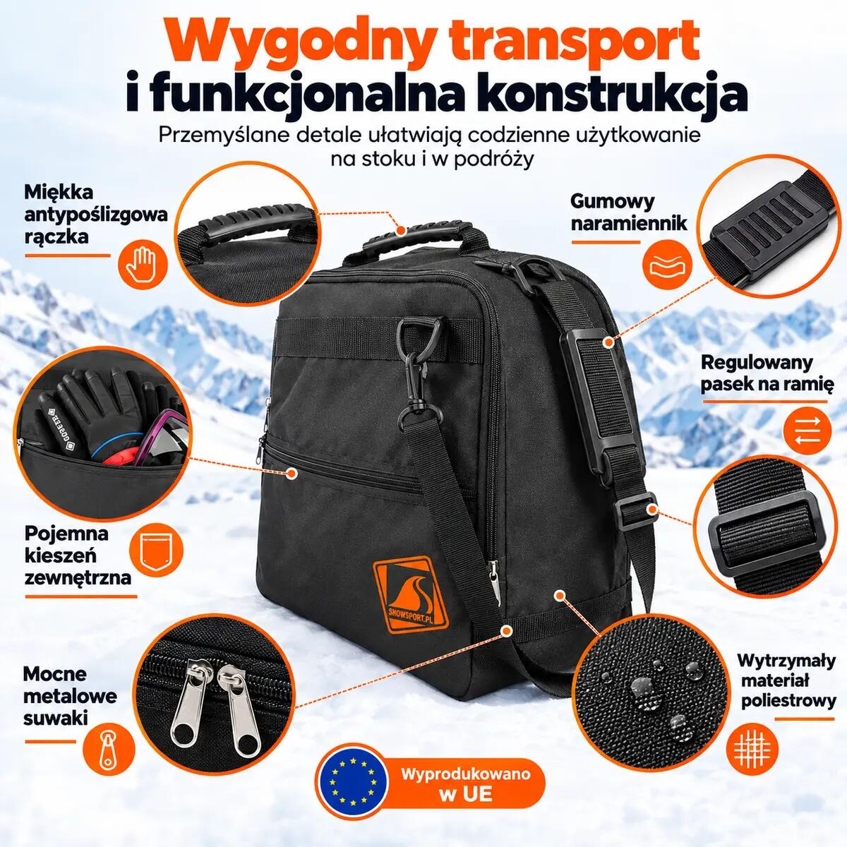 Pokrowiec torba na buty kask i akcesoria – Snowsport Prestige Boot&Helmet Bag 3/15