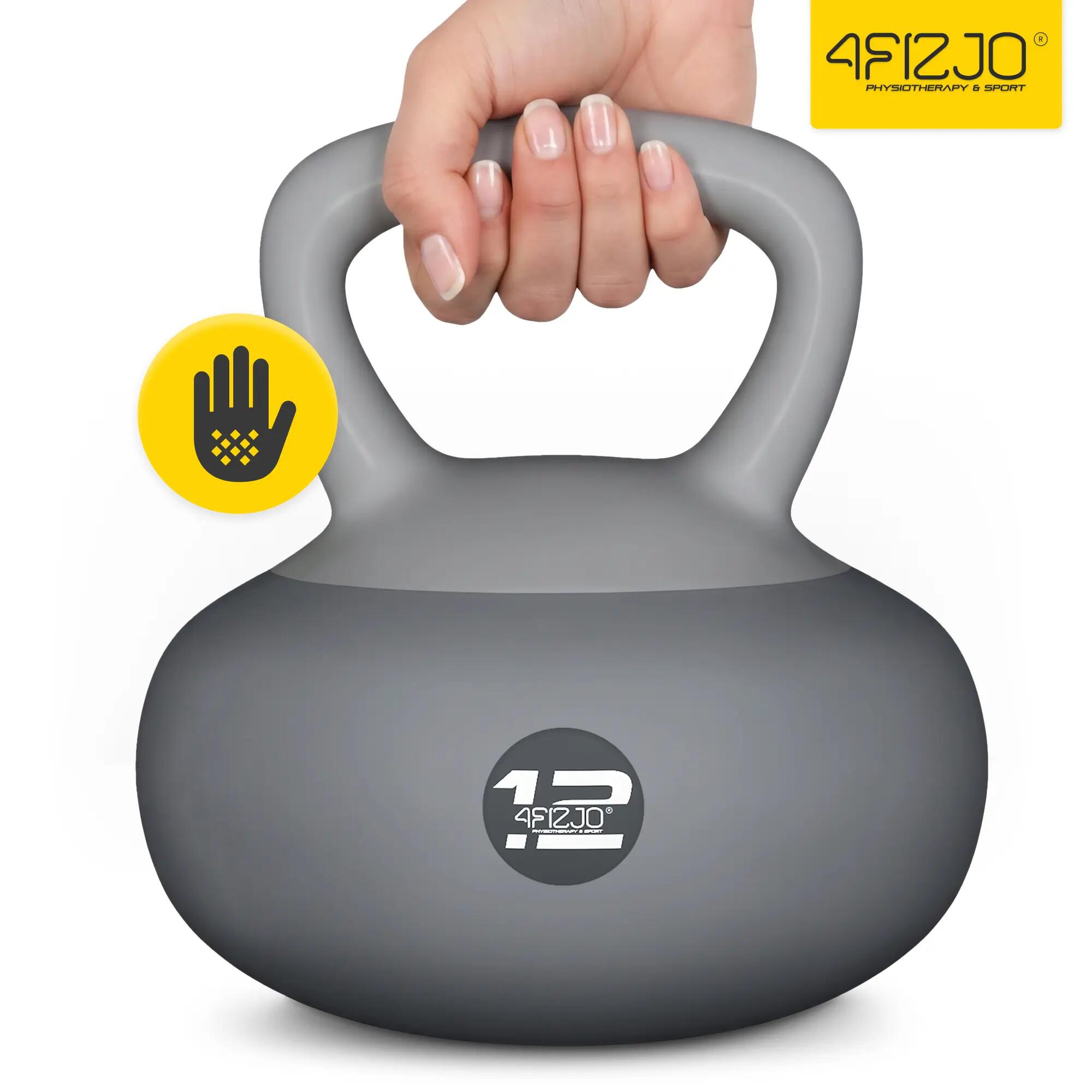 Kettlebell soft miękki odważnik do ćwiczeń 4FIZJO 8/15
