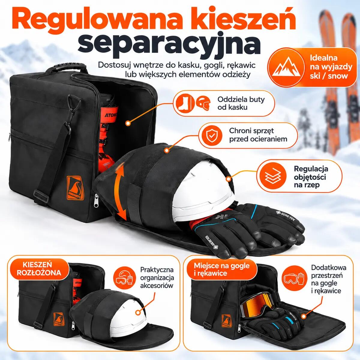 Pokrowiec torba na buty kask i akcesoria – Snowsport Prestige Boot&Helmet Bag 2/15