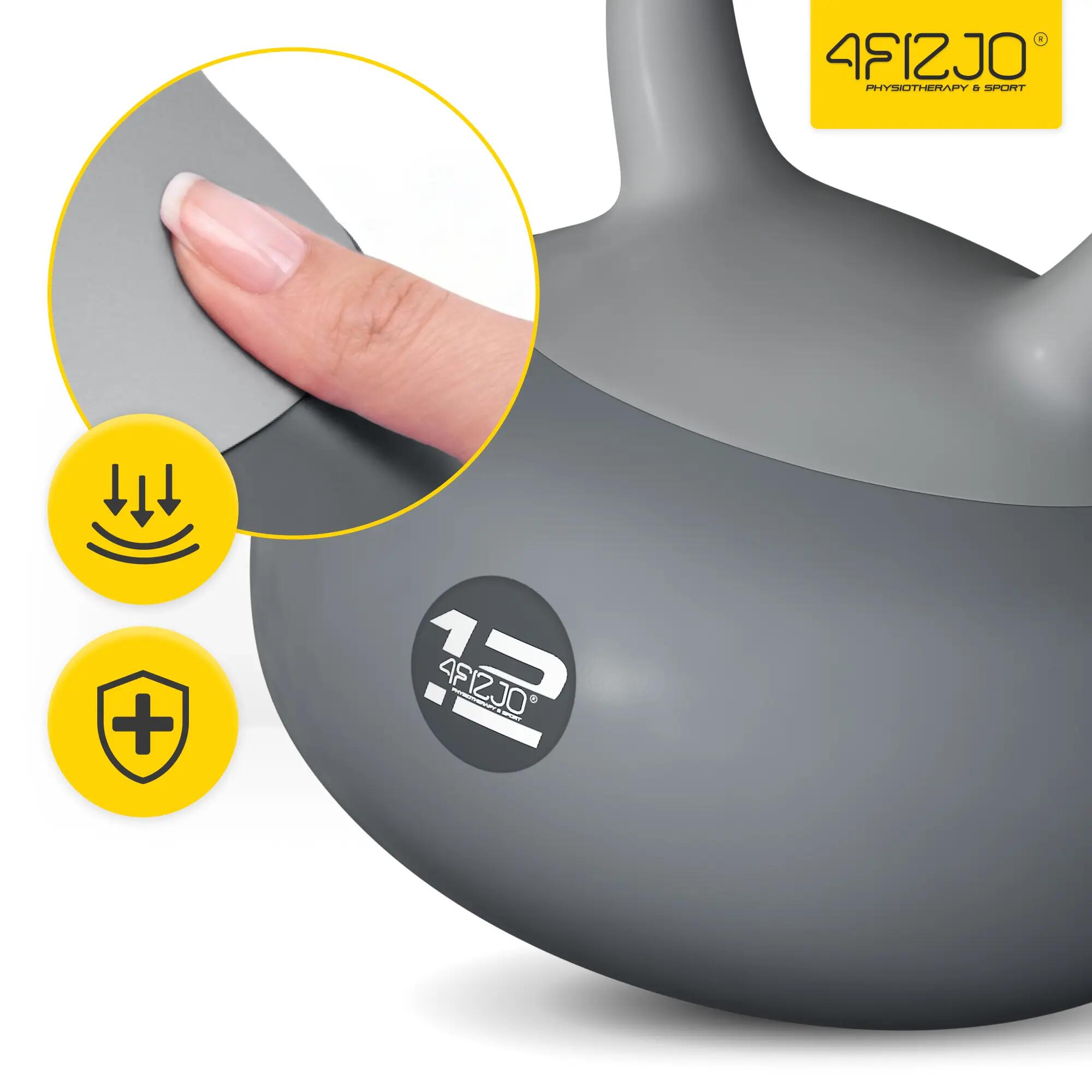 Kettlebell soft miękki odważnik do ćwiczeń 4FIZJO 7/15
