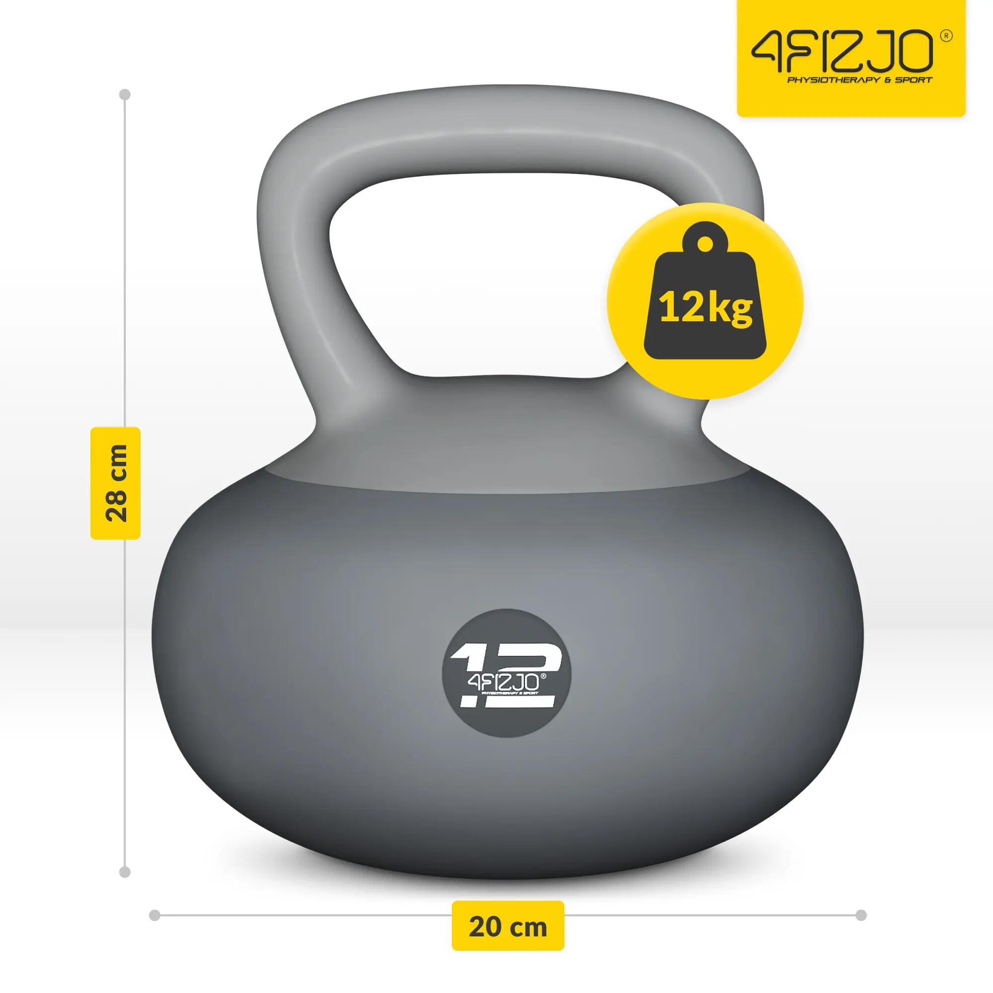 Kettlebell soft miękki odważnik do ćwiczeń 4FIZJO 5/15