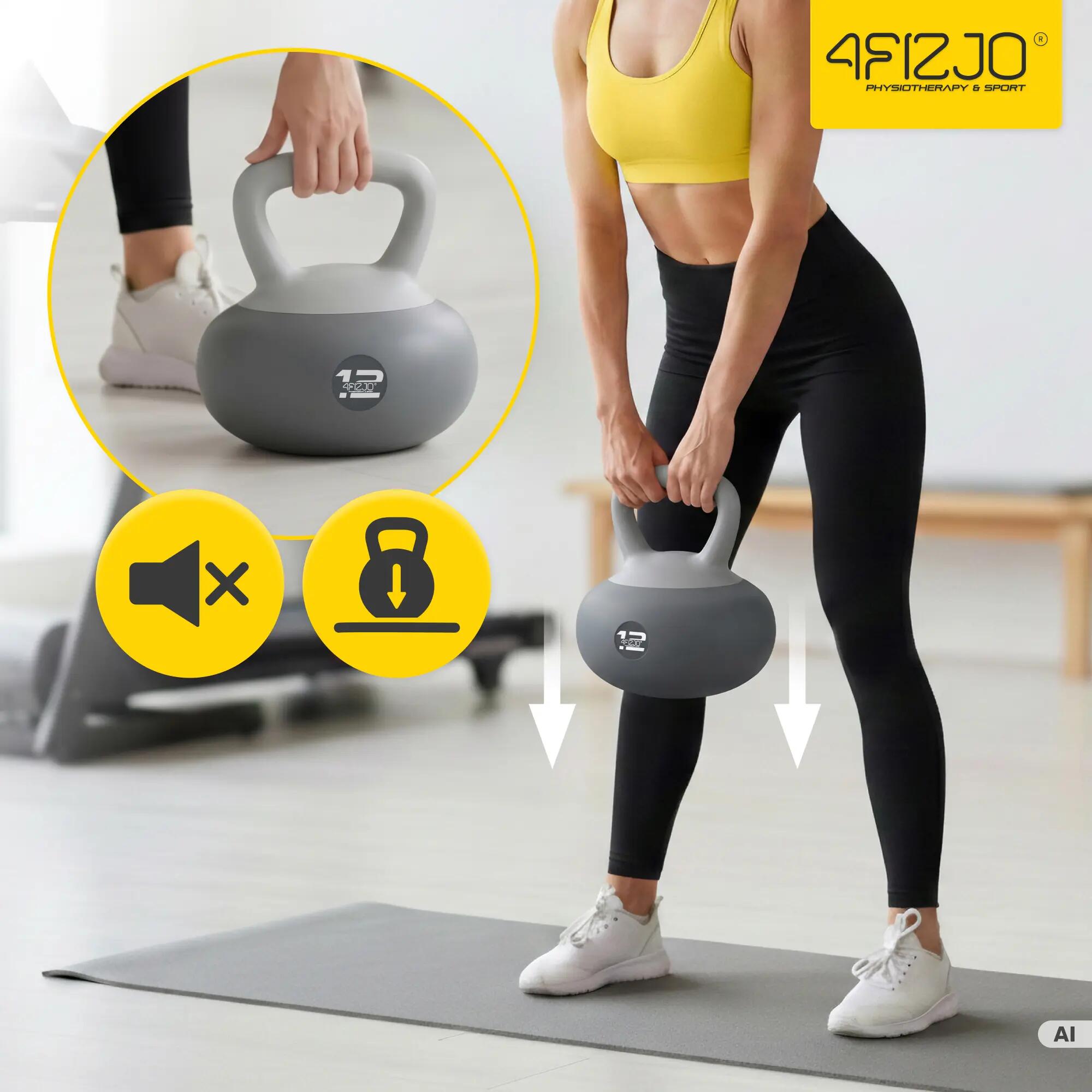 Kettlebell soft miękki odważnik do ćwiczeń 4FIZJO 3/15
