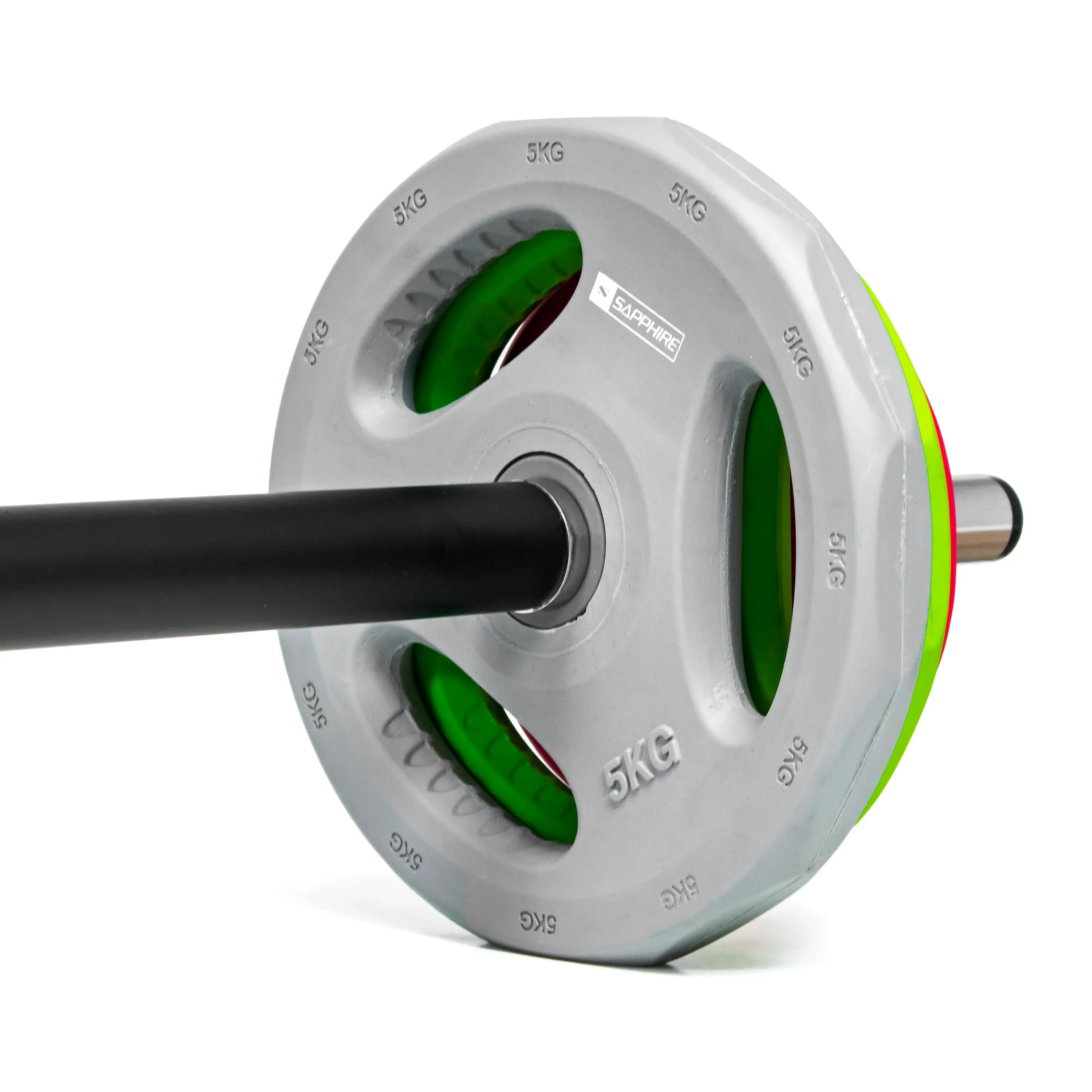 Sztanga z obciążnikami Sapphire SG-200 Body-Pump 20kg 11/11