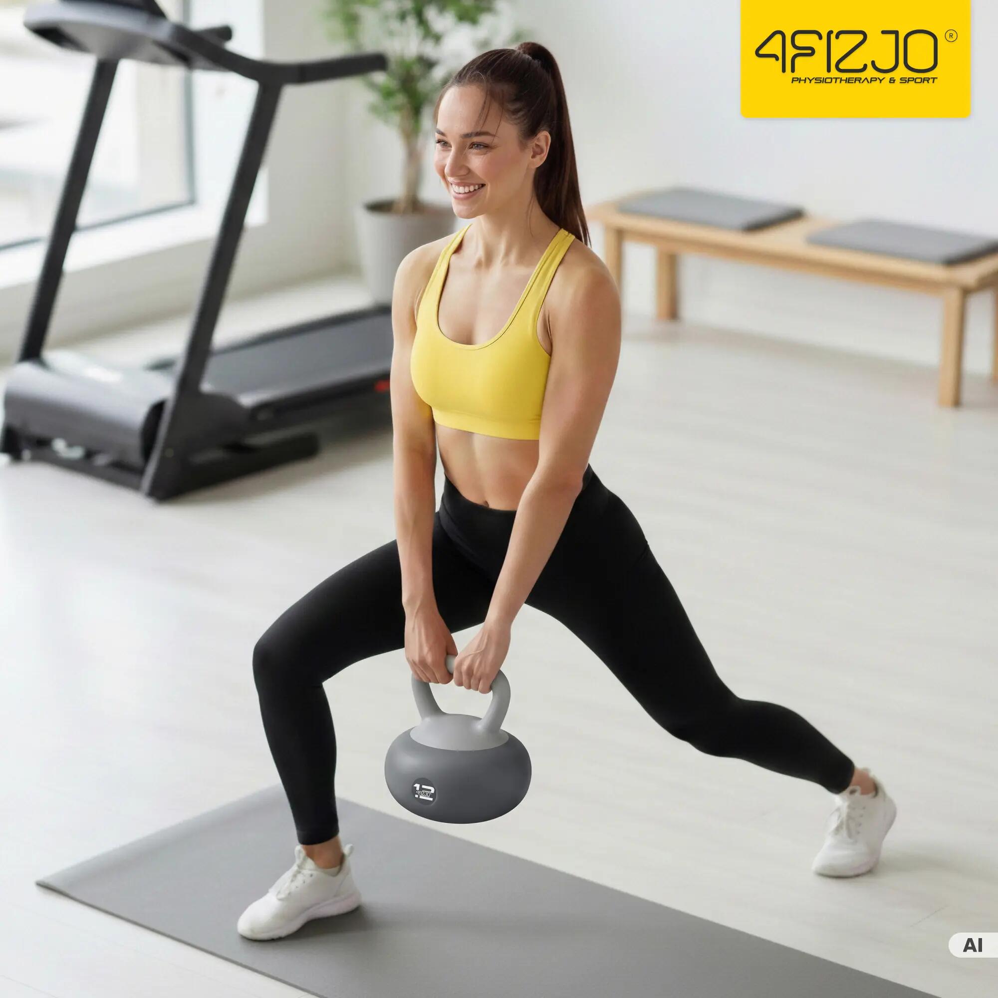 Kettlebell soft miękki odważnik do ćwiczeń 4FIZJO 12/15