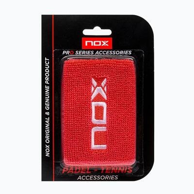 Blister (2 Pz) Polsino Nox Rosso Logo Bianco Murobl2ud