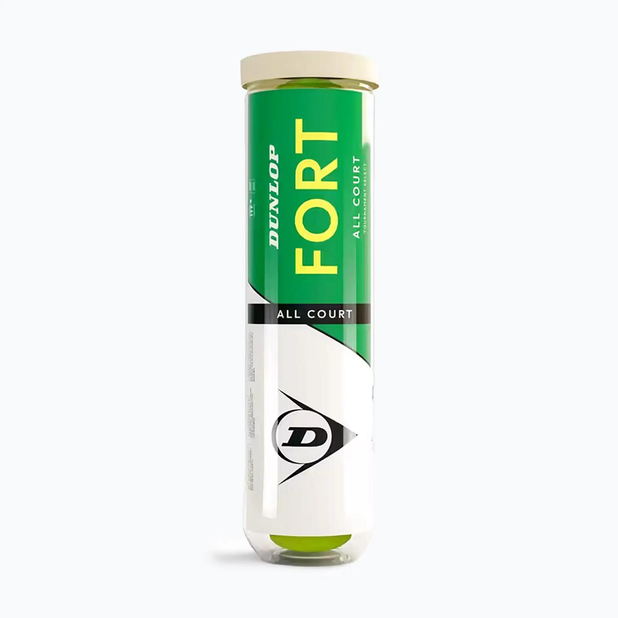 Bola Ténis Dunlop Fort All Court (Tubo 4un) 2/4