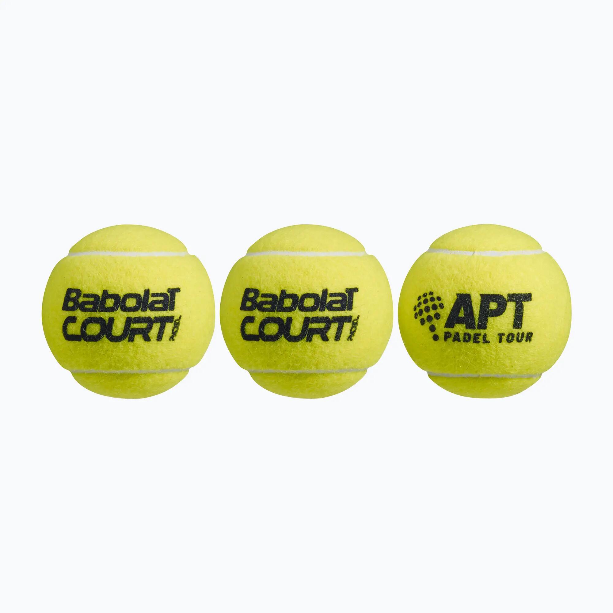 Babolat Court Padel Bälle im Dreierpack 2/4