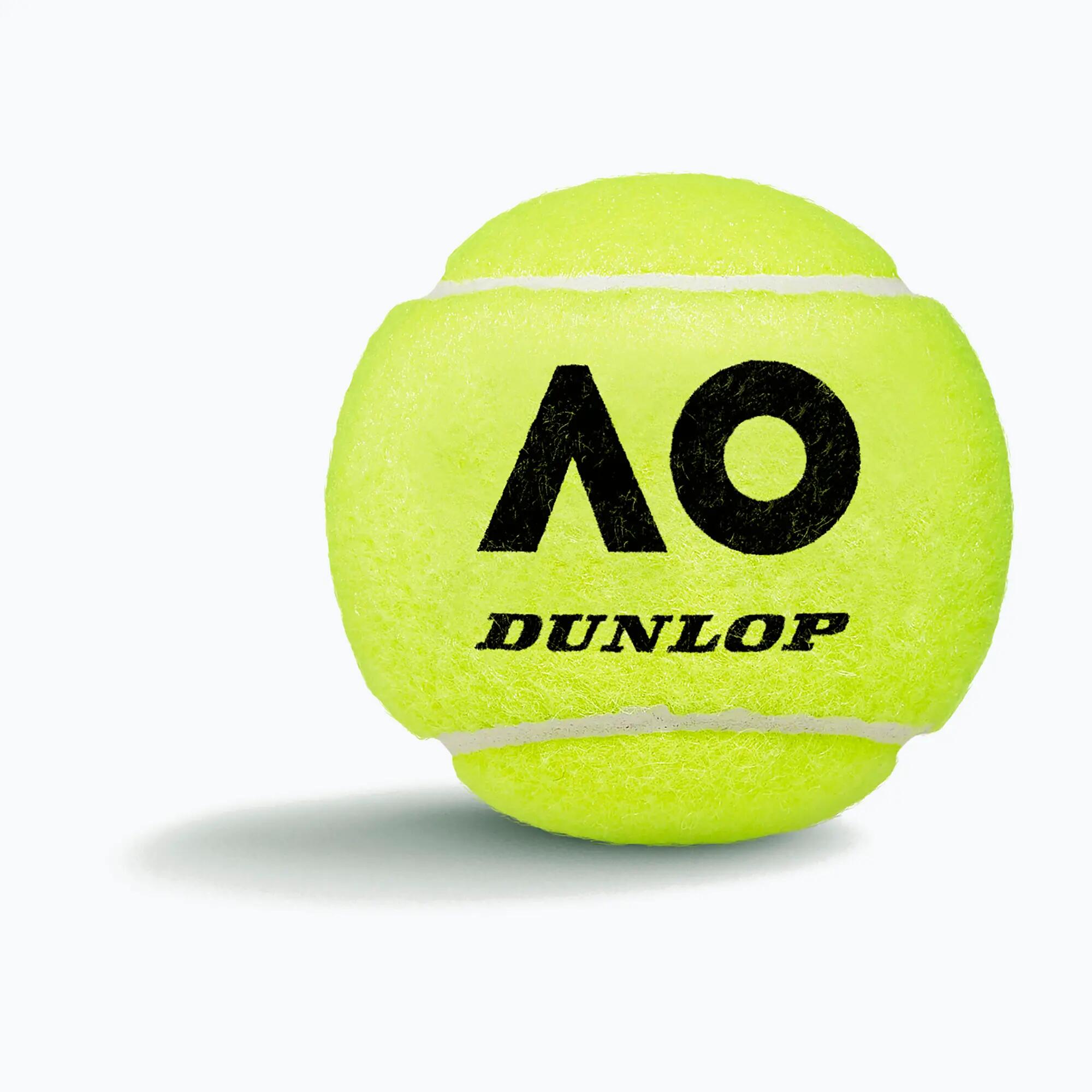 Dunlop Tennis Ball Australian Open (Tube of 4) 2/4
